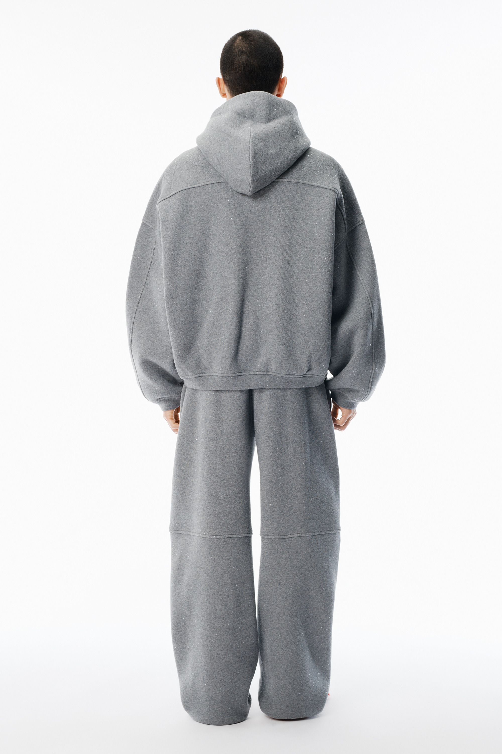 Grey Hotfix Terry Zip Hoodie - 4