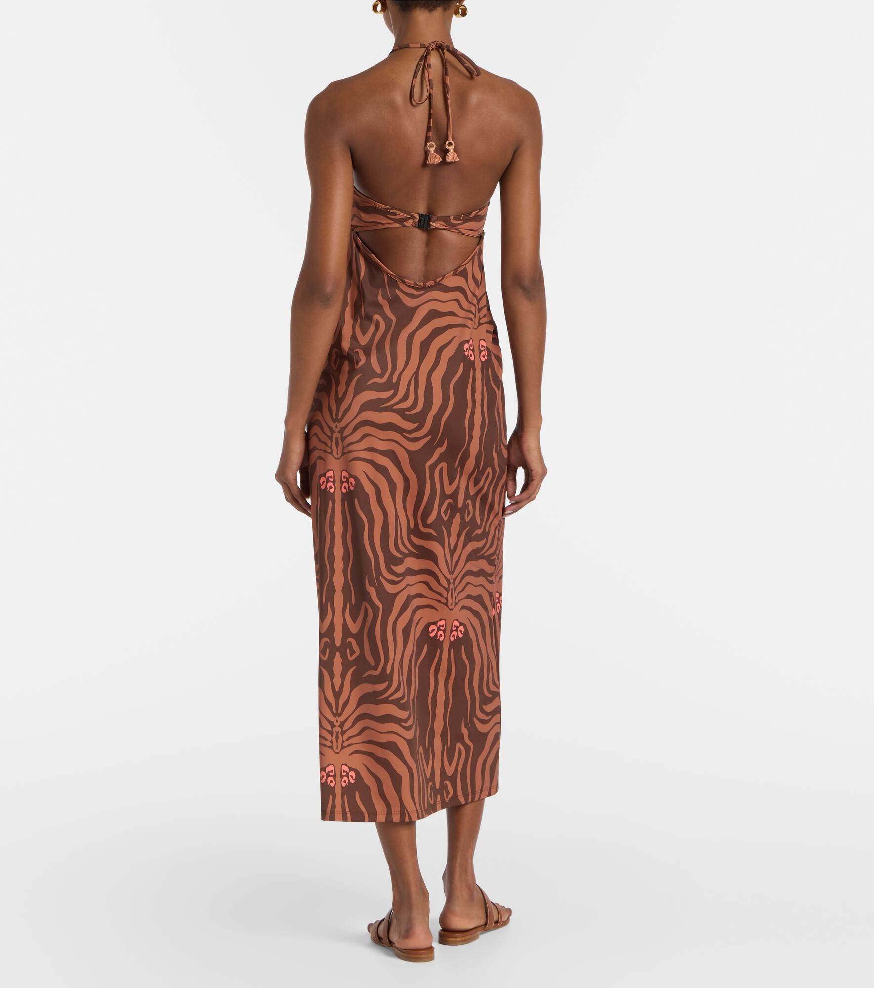Jungle Palms printed midi dress - 3