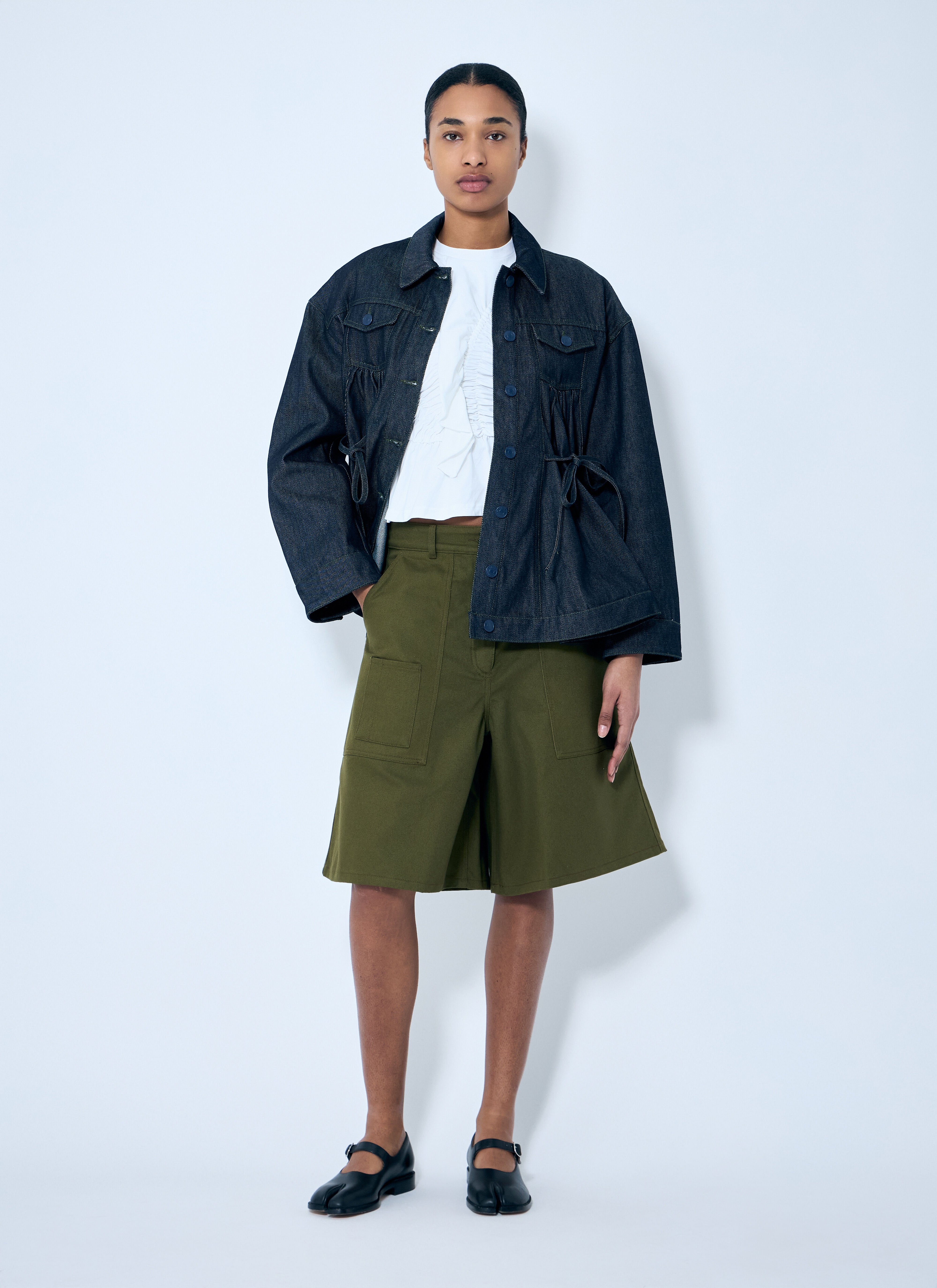 【Cecilie Bahnsen】ANNIKA SHORTS ANNIKA | SHORTS FLORA MATELASSE BLACK