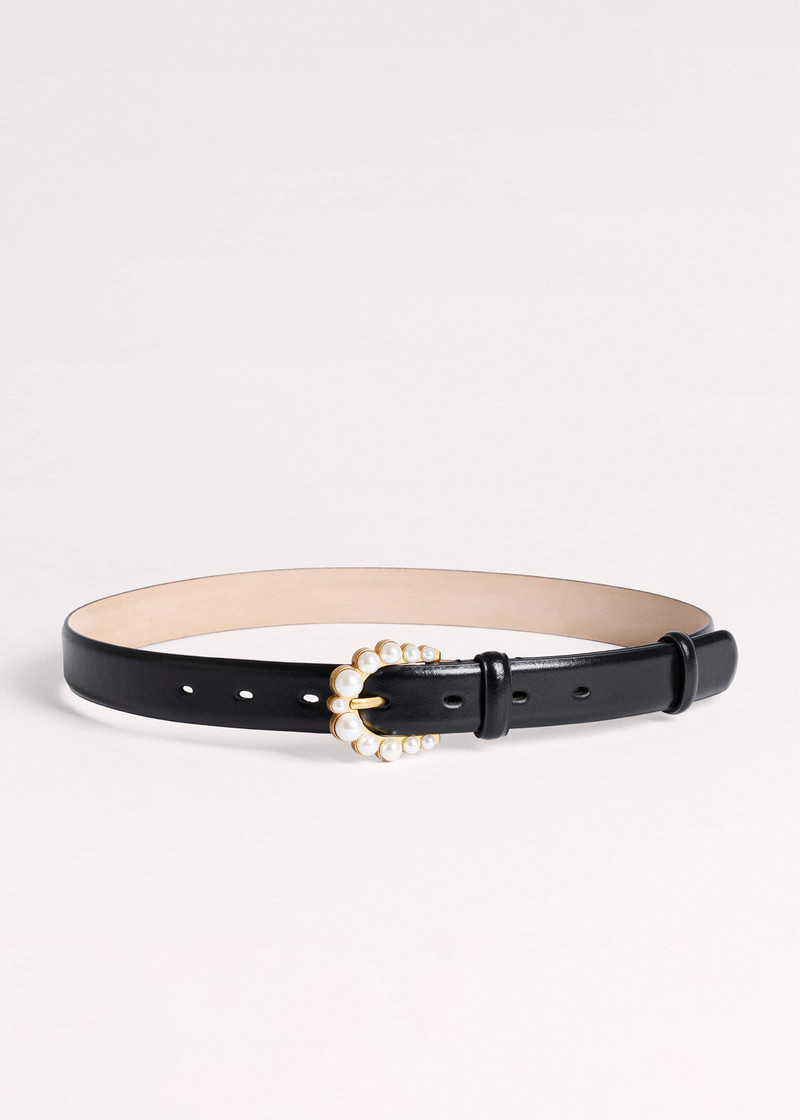 Faux Pearl Buckle Belt 3