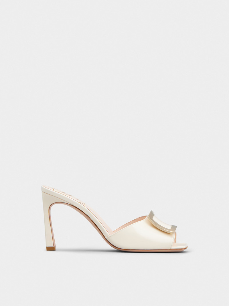 Trompette Metal Buckle Mules in Patent Leather 1