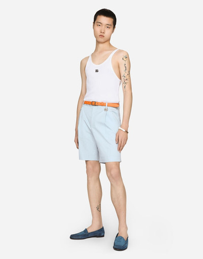 Dolce & Gabbana Stretch cotton shorts with DG patch outlook