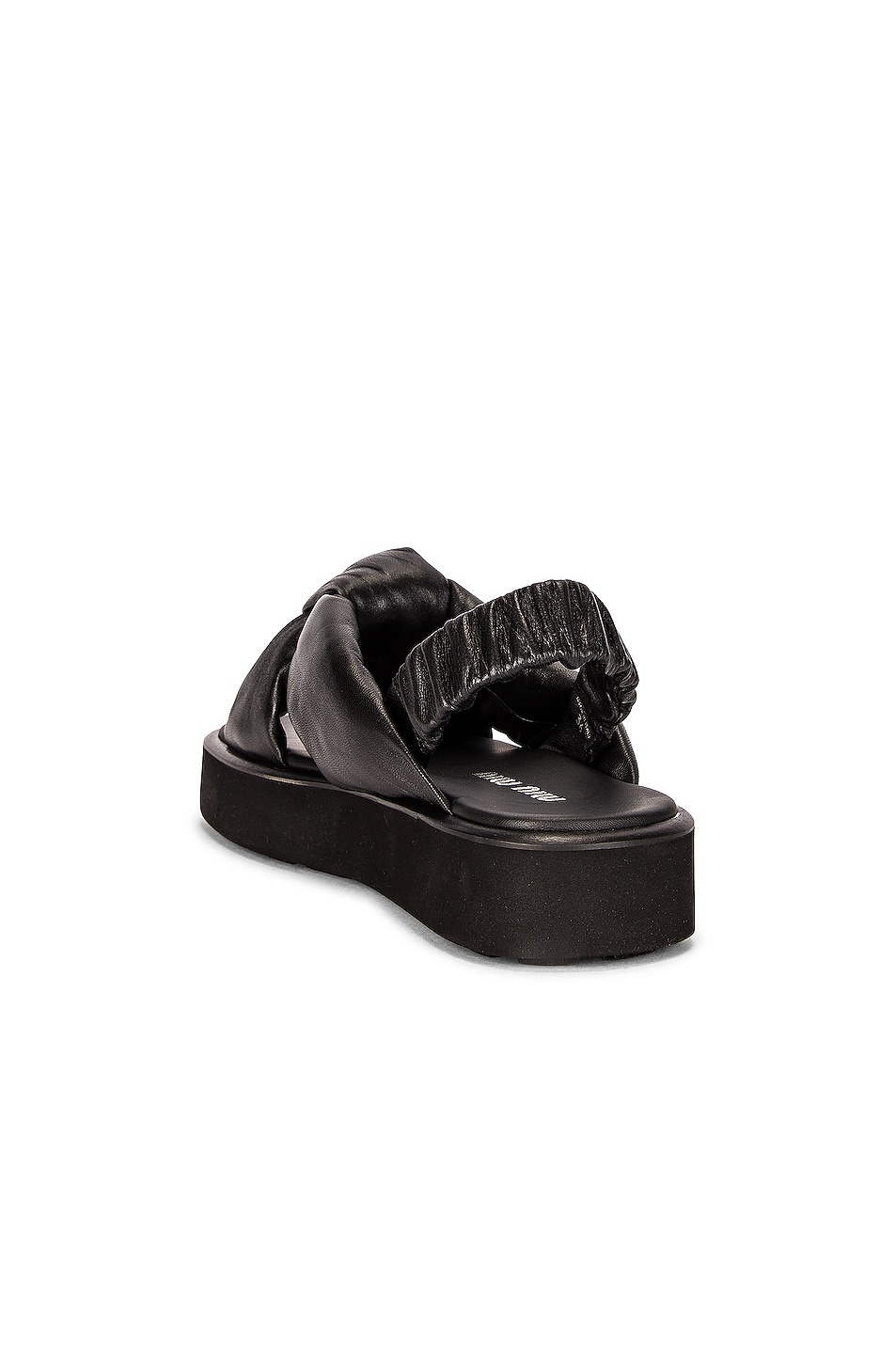 Padded Leather Flatform Sandals - 3