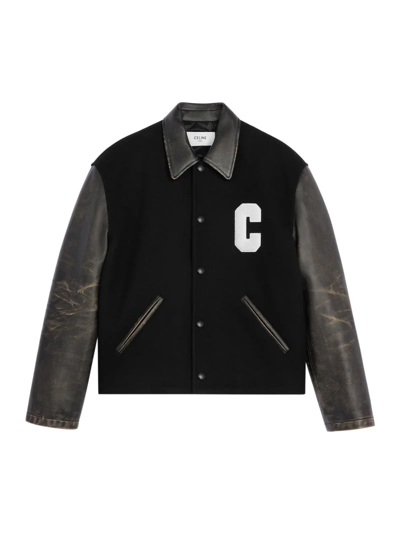 Celine Men Wool Felt Teddy Jacket - 1
