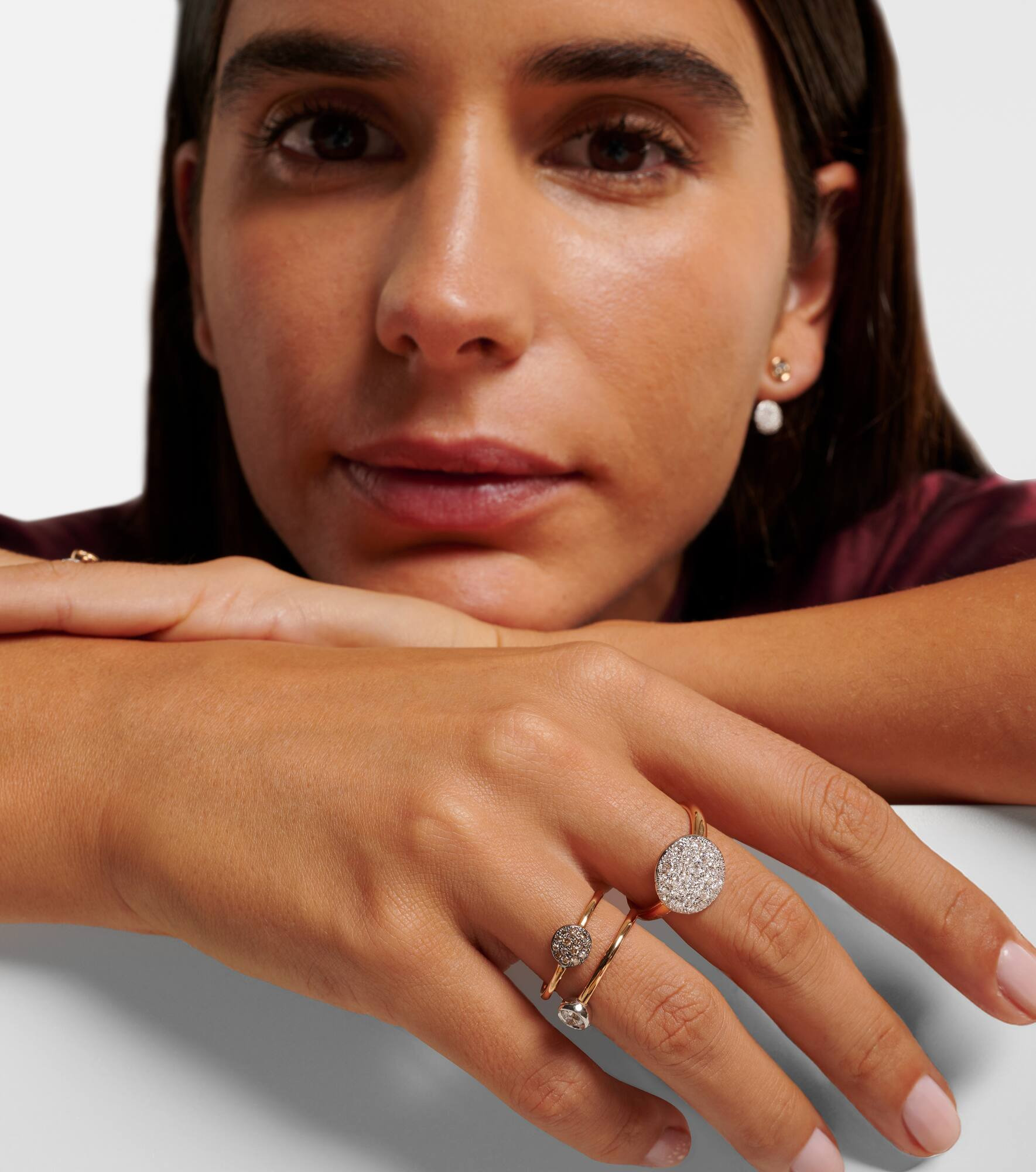 Sabbia 18kt yellow gold ring with diamonds - 3