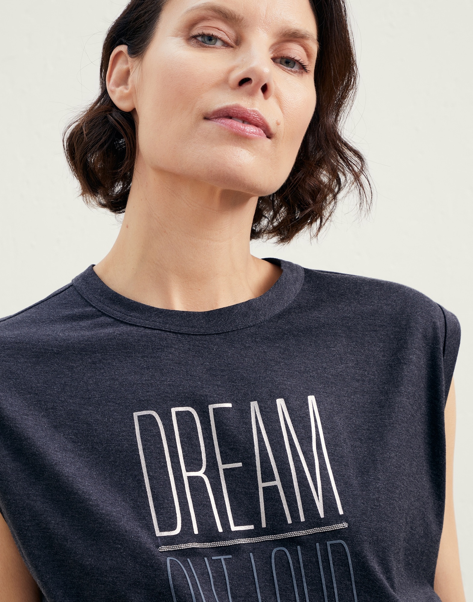 Dream T-shirt in cotton lightweight jersey with monili - 3