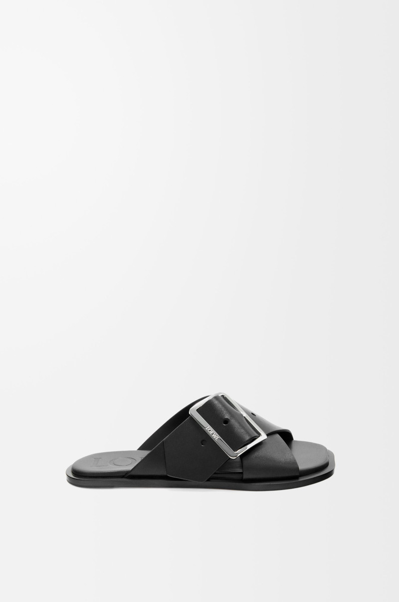 Petal Belt flat sandal in vegetable-tanned calfskin - 1
