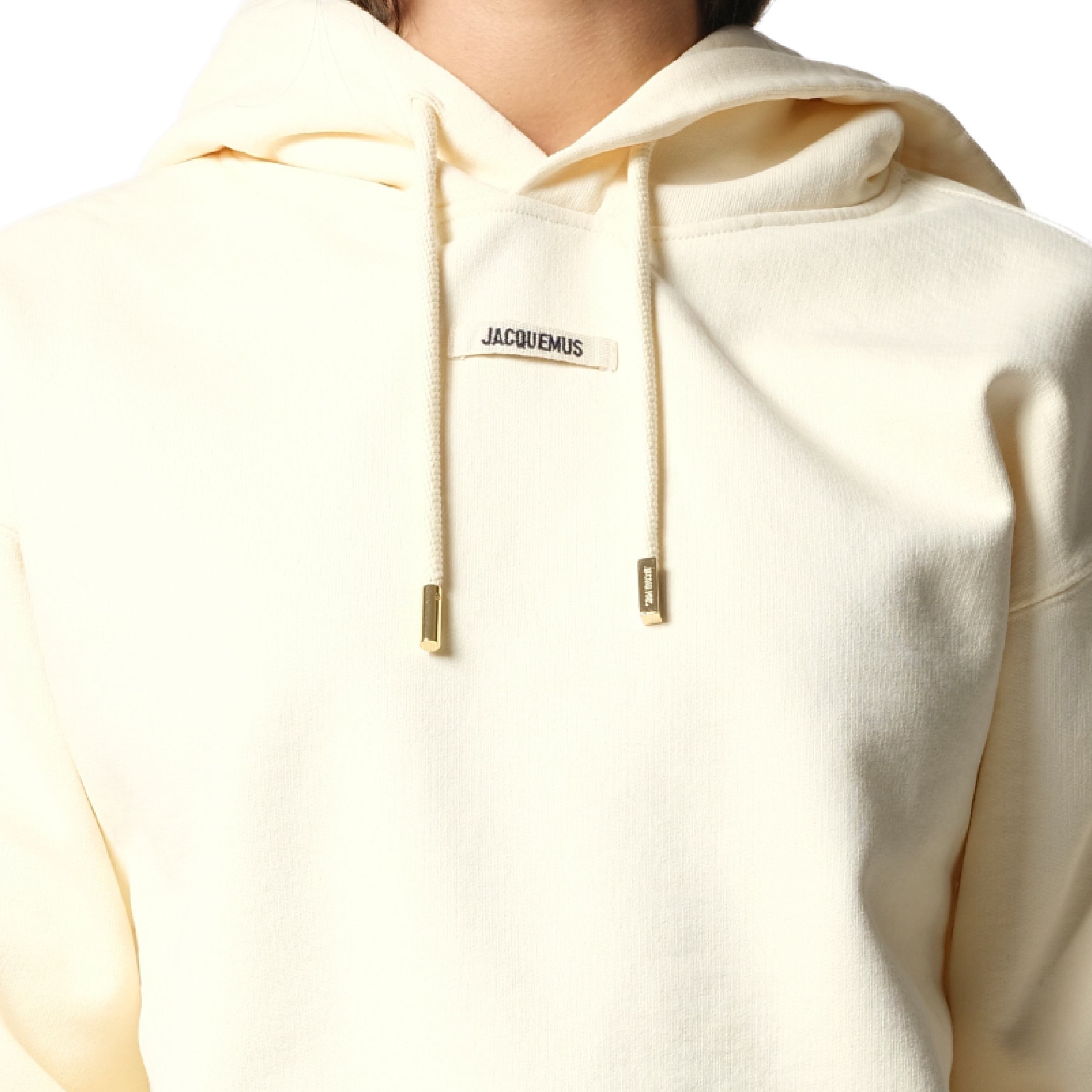 Le Hoodie Gros Grain in Light Beige - 3