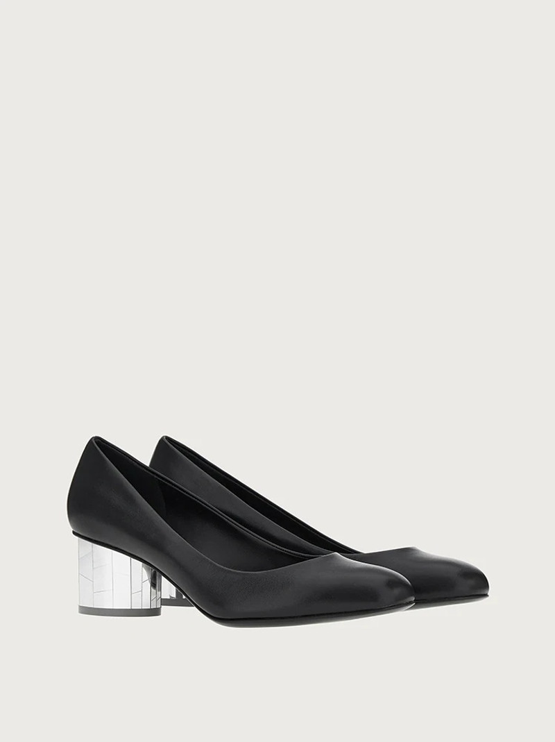 FERRAGAMO MIRRORED HEEL PUMP SHOE outlook