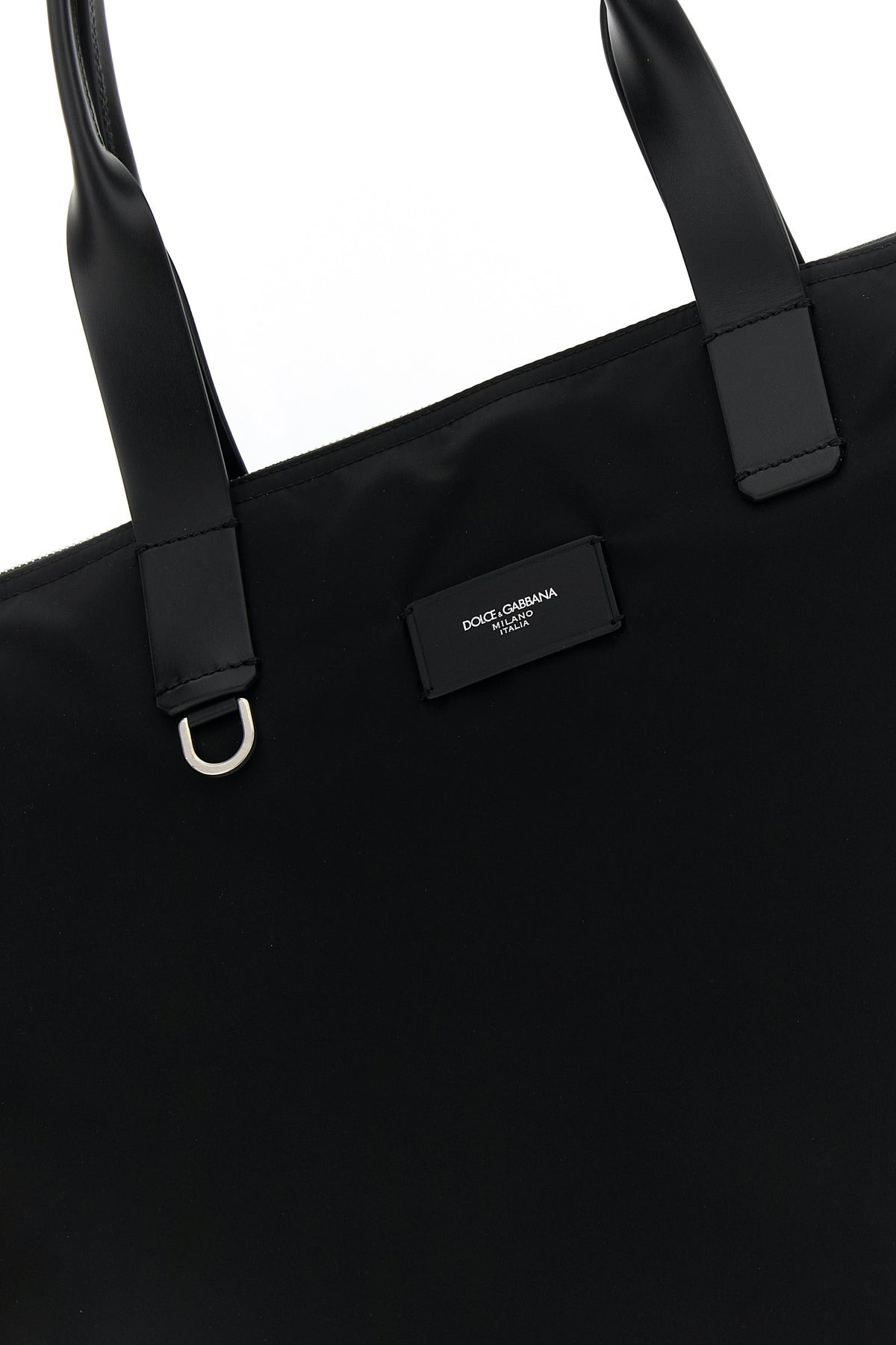 Black fabric large shopping bag - 4