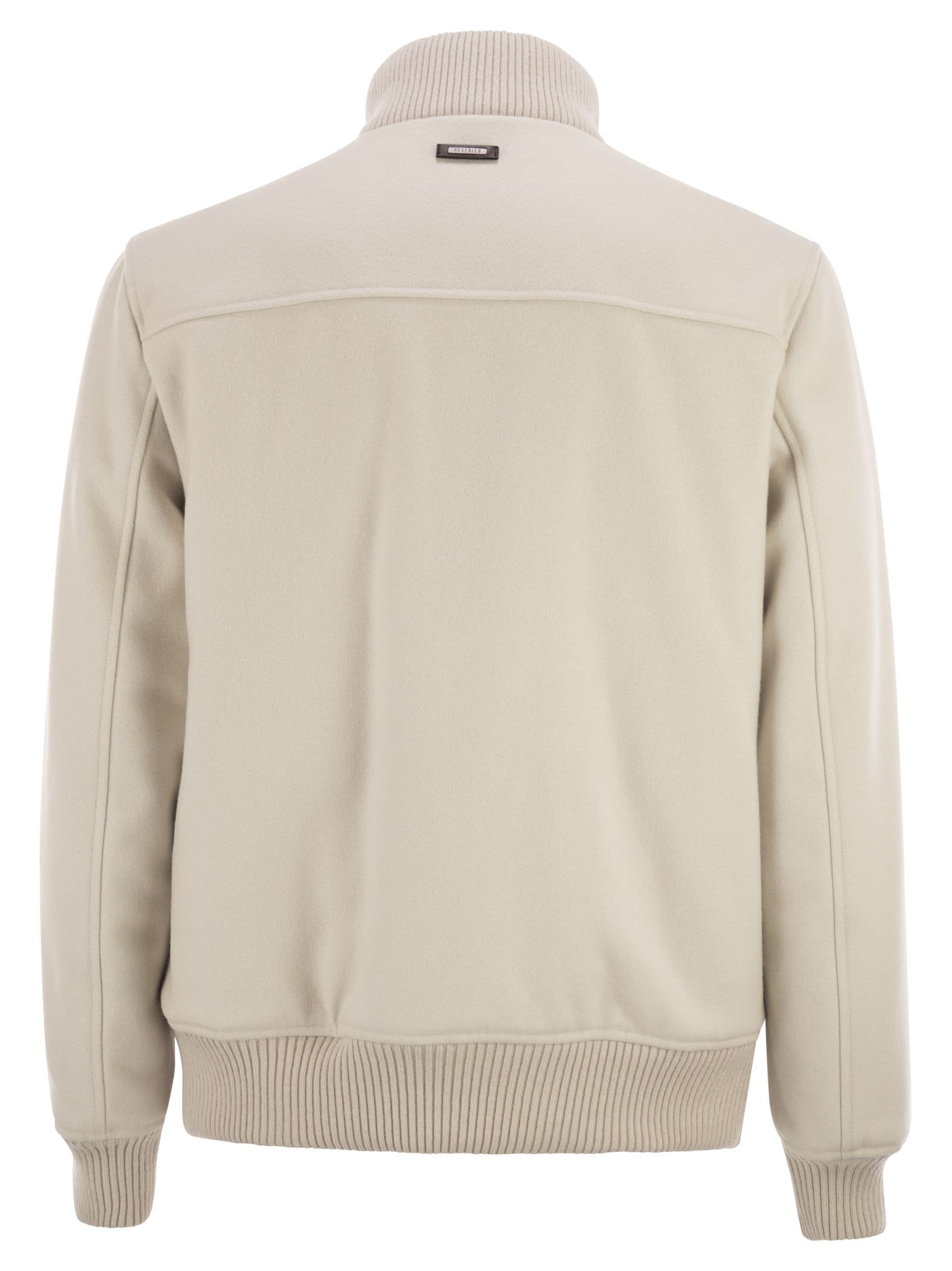 Peserico - Peserico Men Wool And Cashmere Bomber Jacket - 2