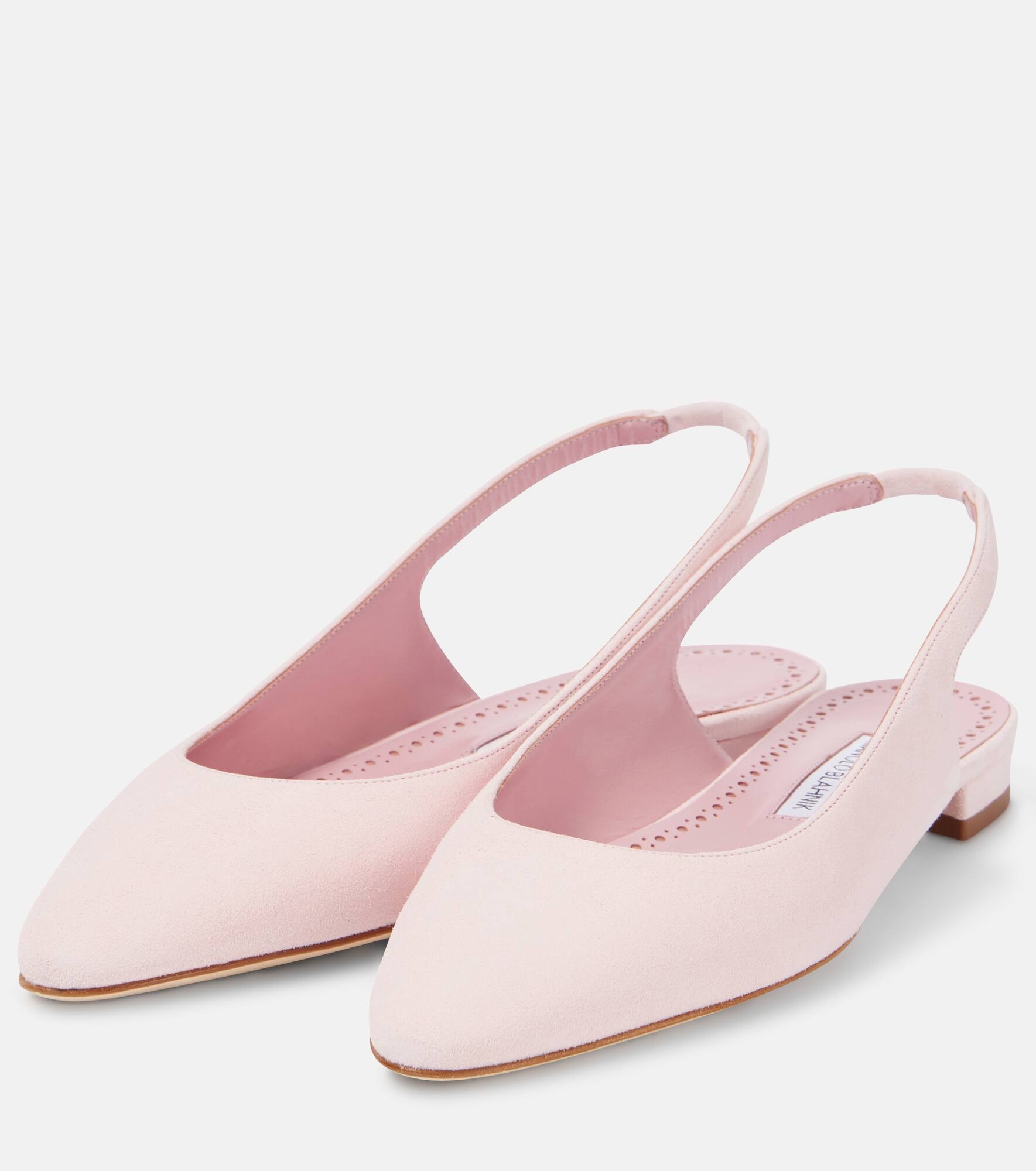 Sawra 10 suede slingback flats - 4
