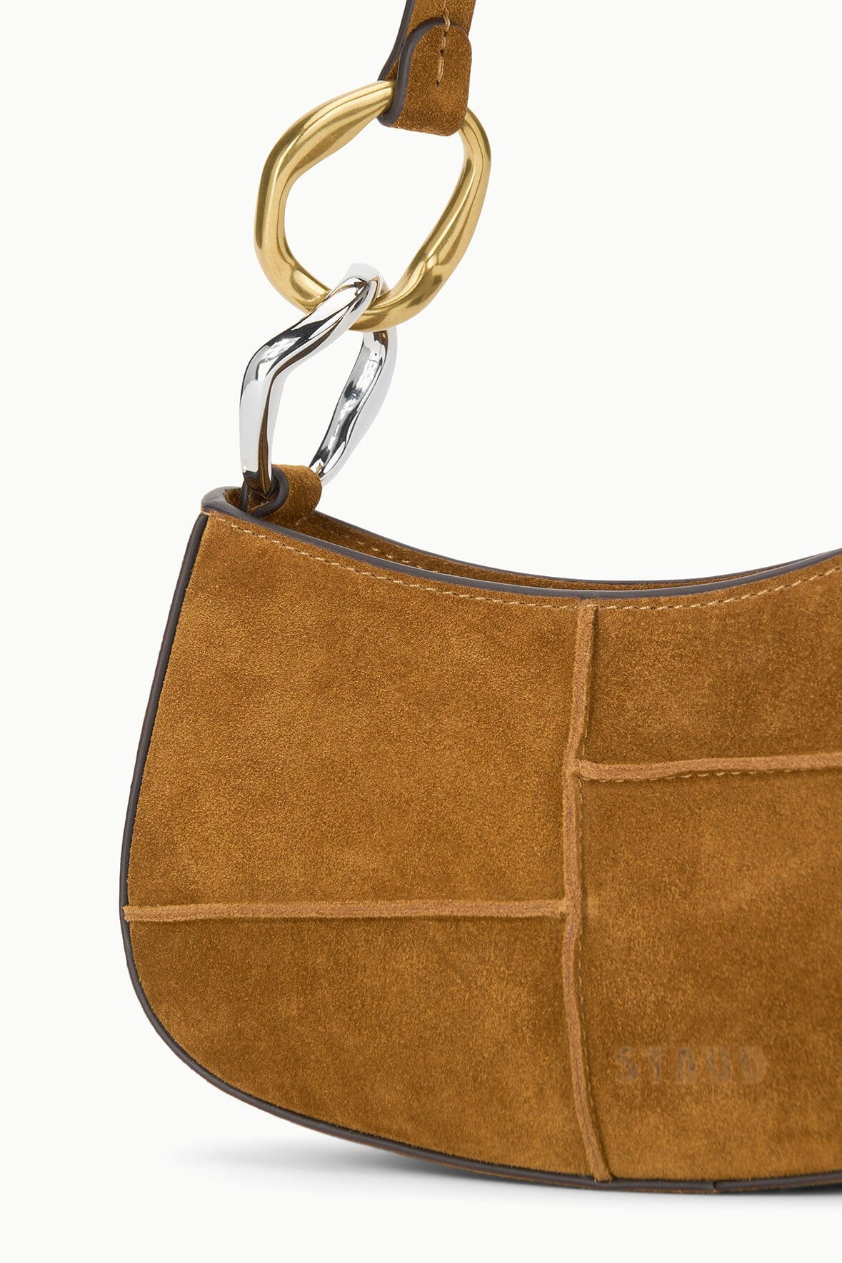 STAUD OLLIE BAG TAN SUEDE - 3