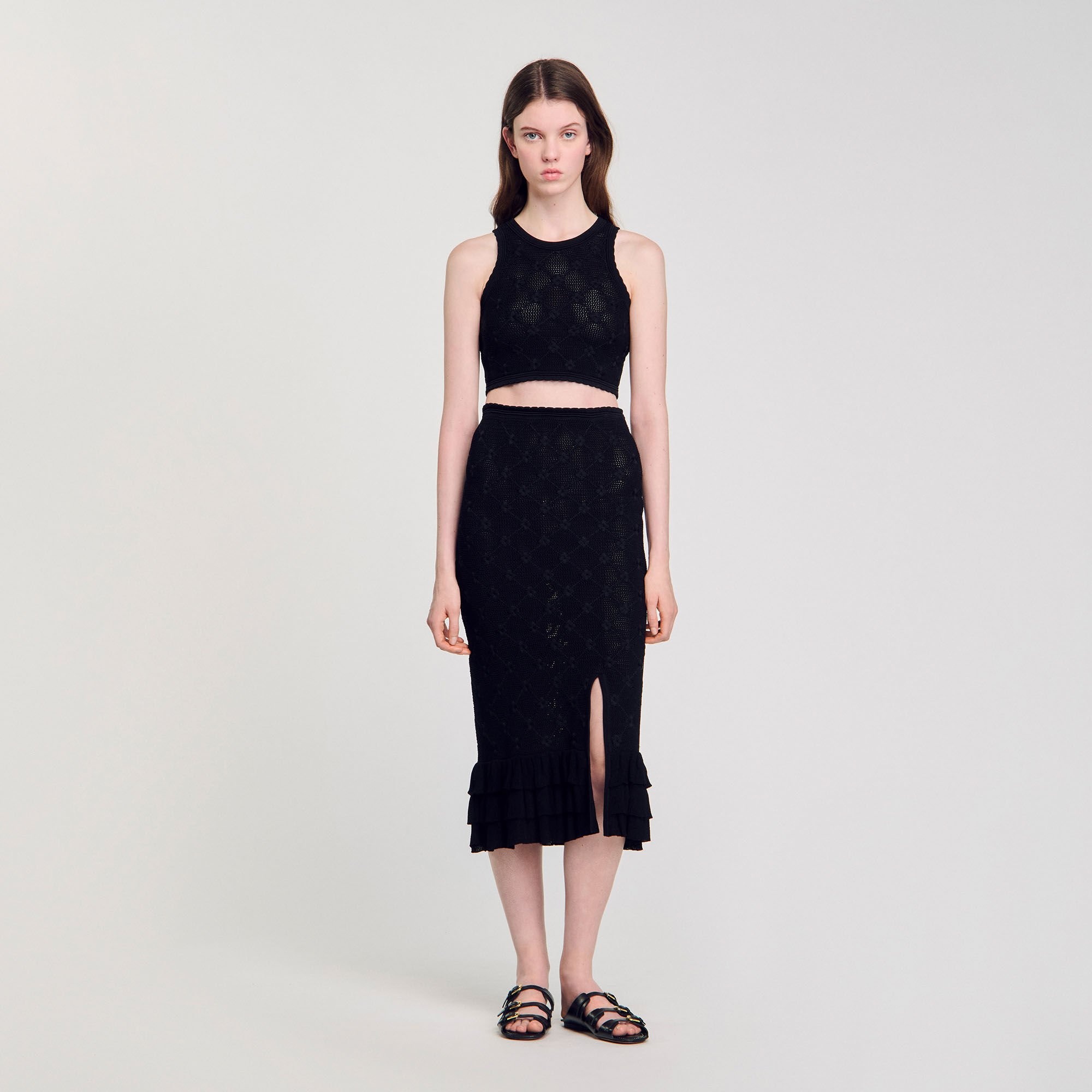 KNIT MIDI SKIRT - 2