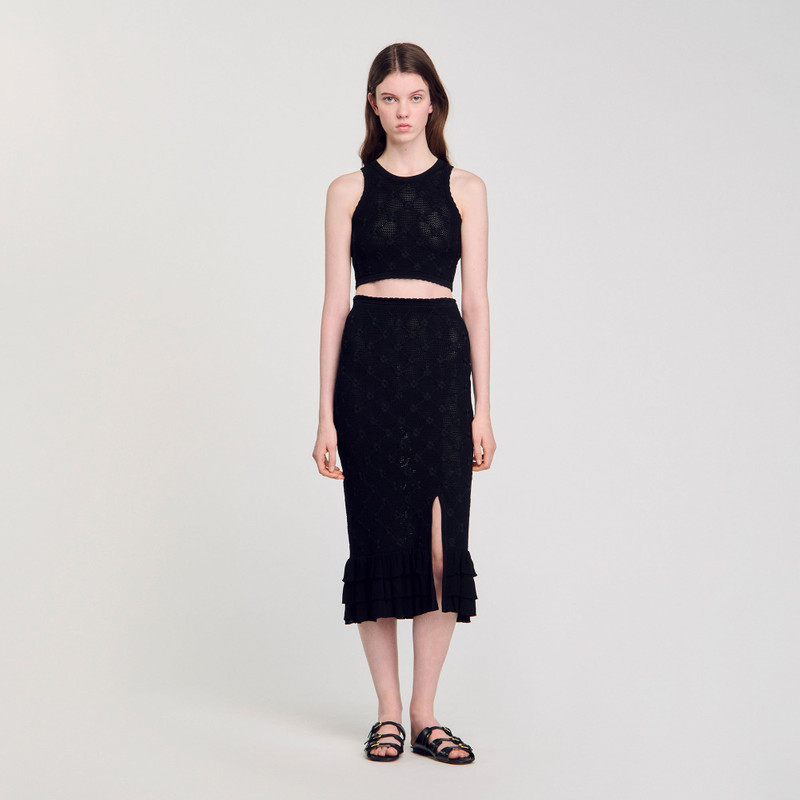 Sandro KNIT MIDI SKIRT outlook