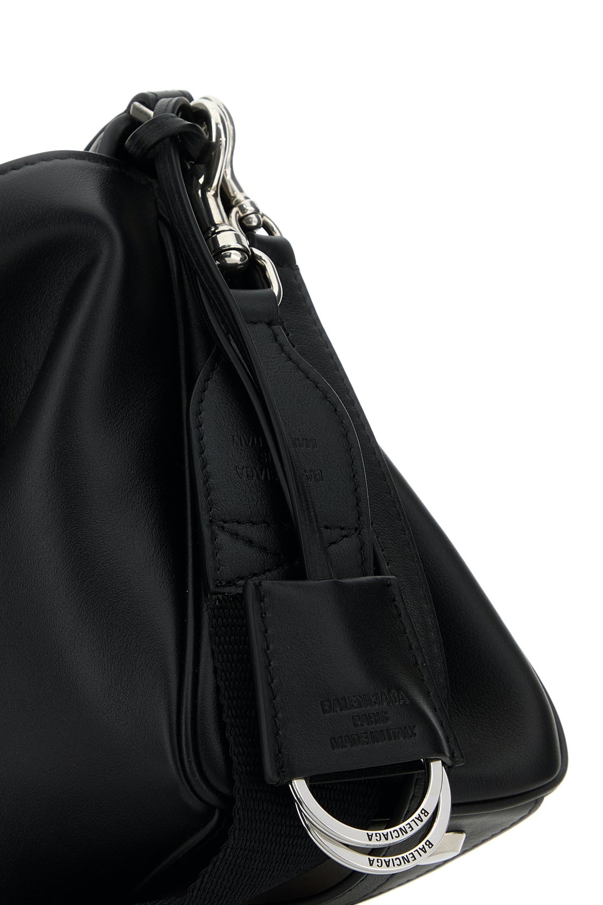 Black leather small Rodeo Messenger crossbody bag - 4