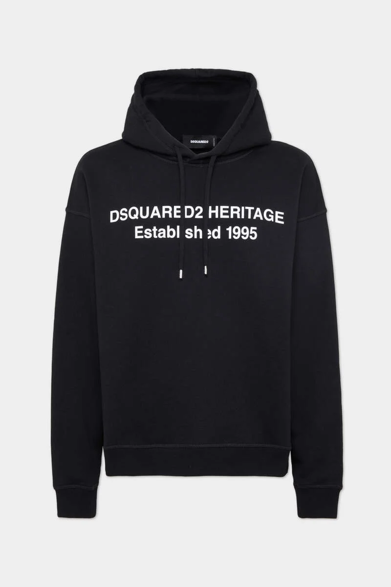 RELAX FIT DSQUARED2 HERITAGE HOODIE - 1