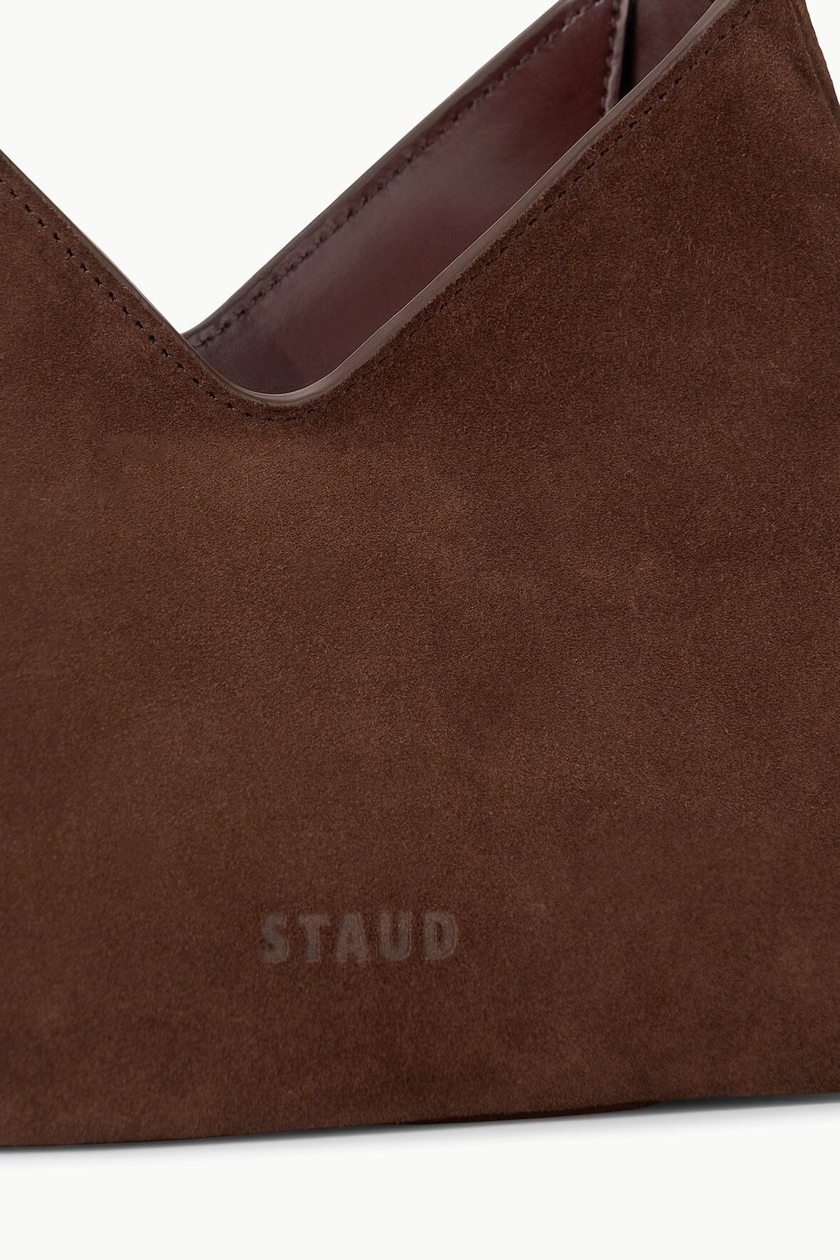 STAUD VALERIE SHOULDER BAG MAHOGANY - 5