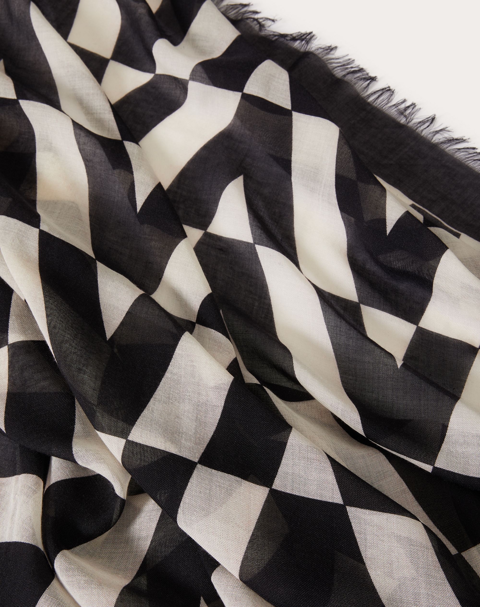 Cashmere and Silk Optical Valentino Shawl 140x140 cm / 55x55 in. - 2