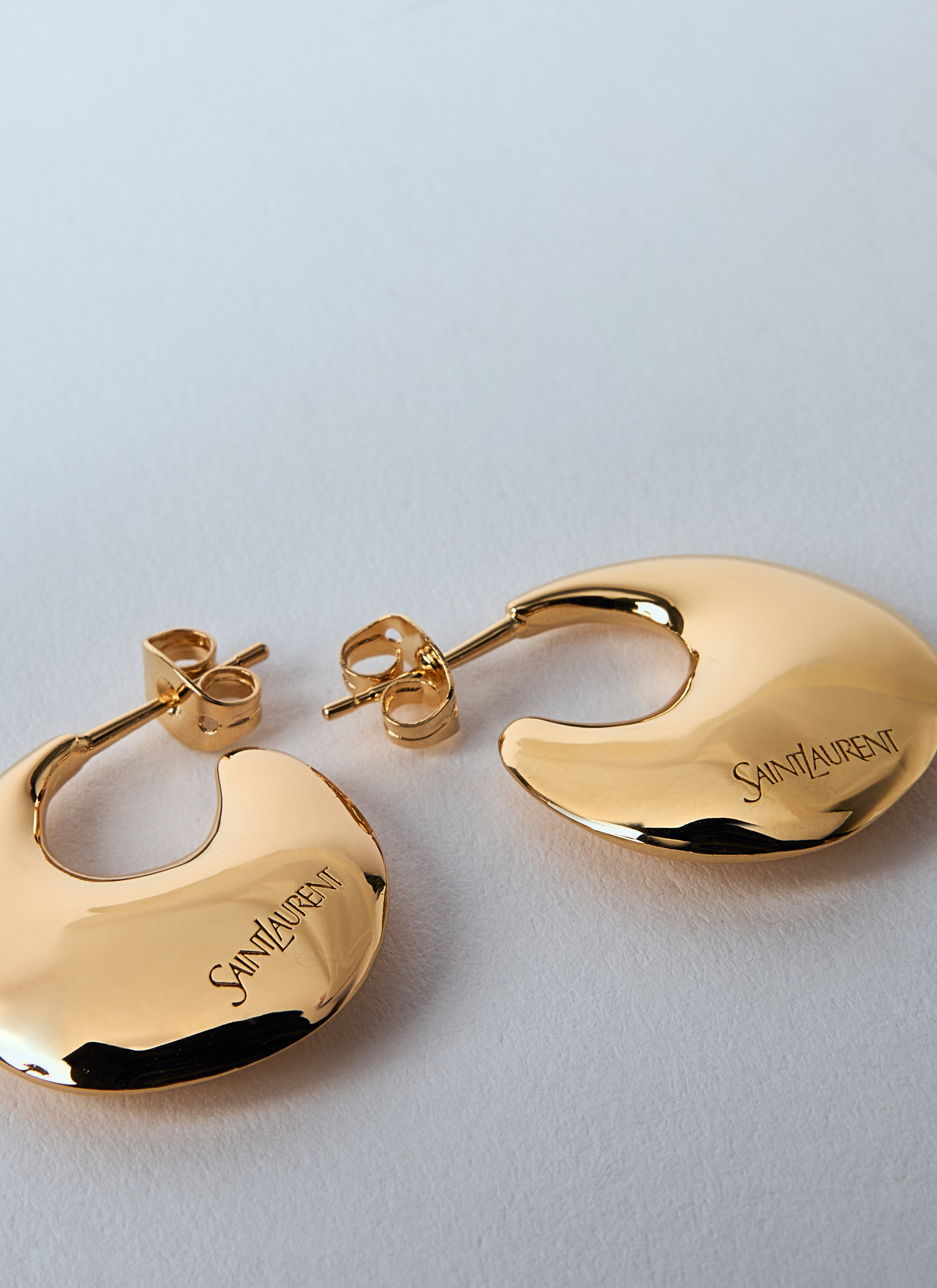 Saint Laurent Women Teardrop Hoop Earrings - 2