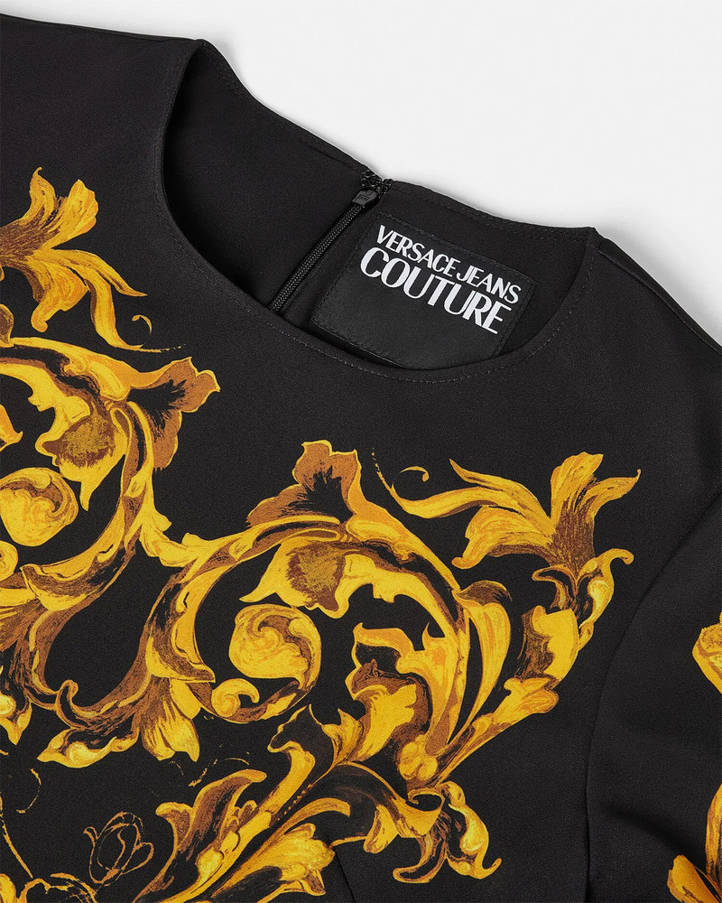 VERSACE JEANS COUTURE Porcelain Barocco A-line Mini Dress outlook