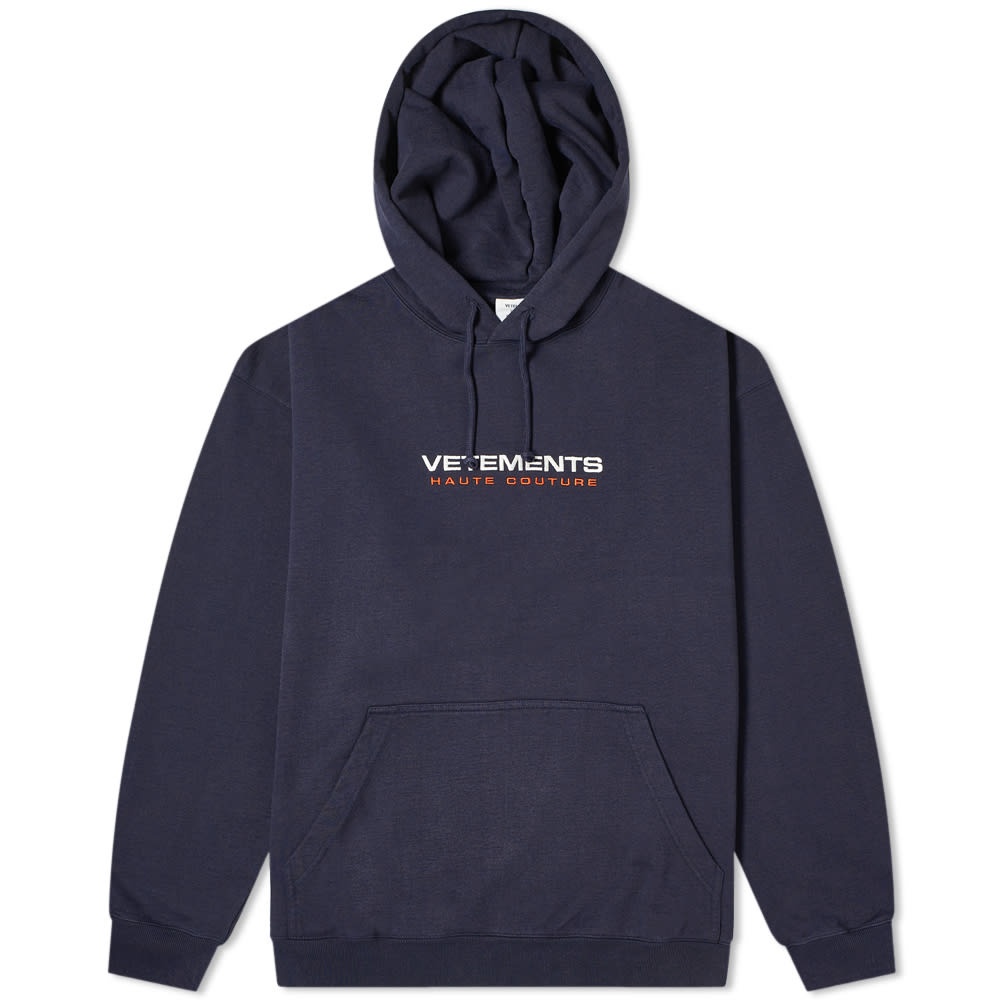 VETEMENTS Oversize Logo Haute Couture Hoody - 1