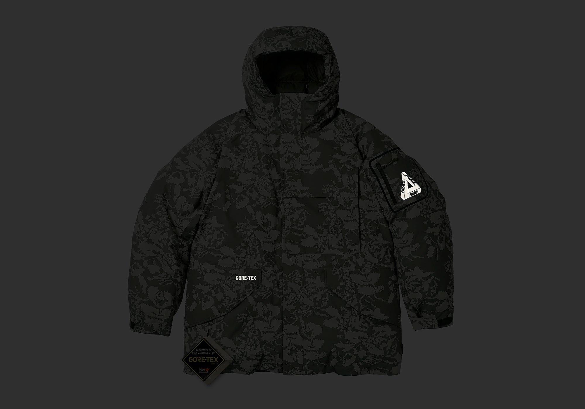 PALACE GORE-TEX CARGO DOWN PARKA LEAF DPM | REVERSIBLE