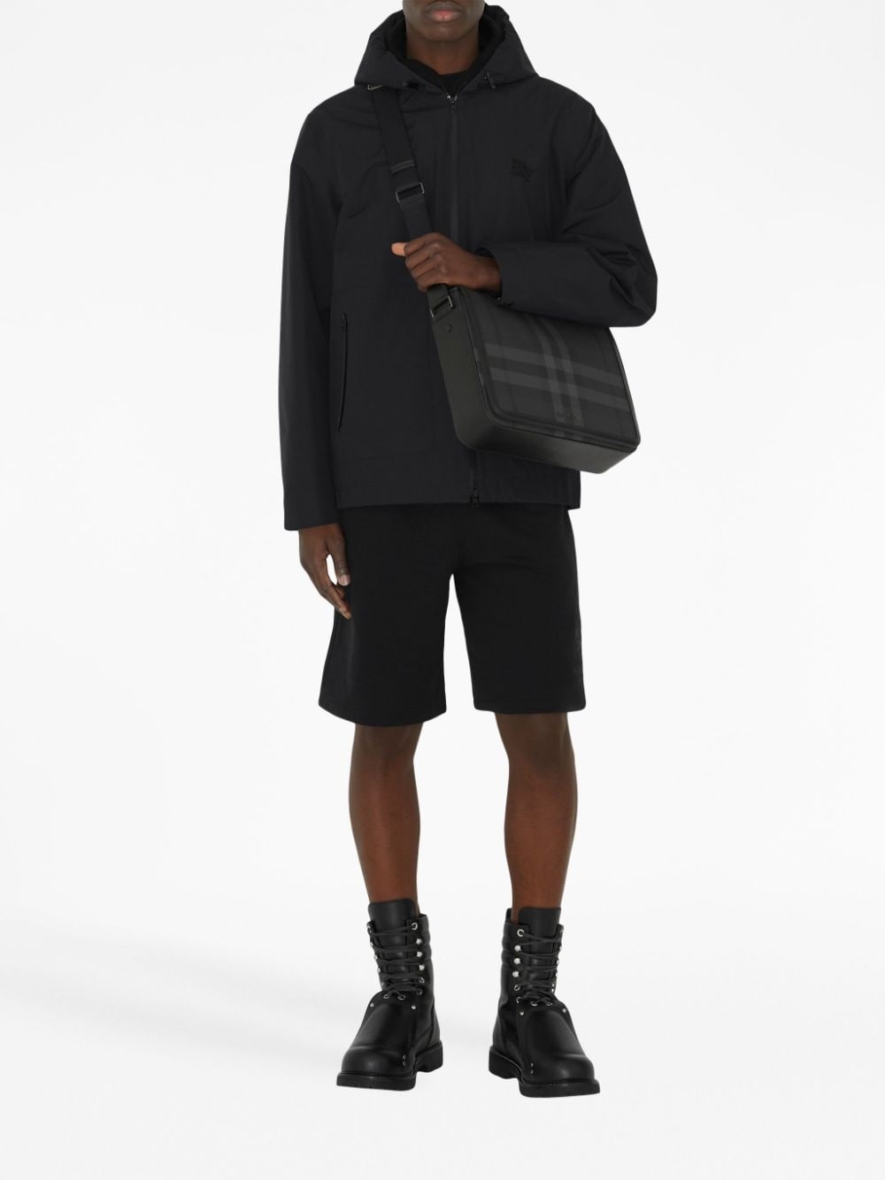 check-pattern messenger bag - 2