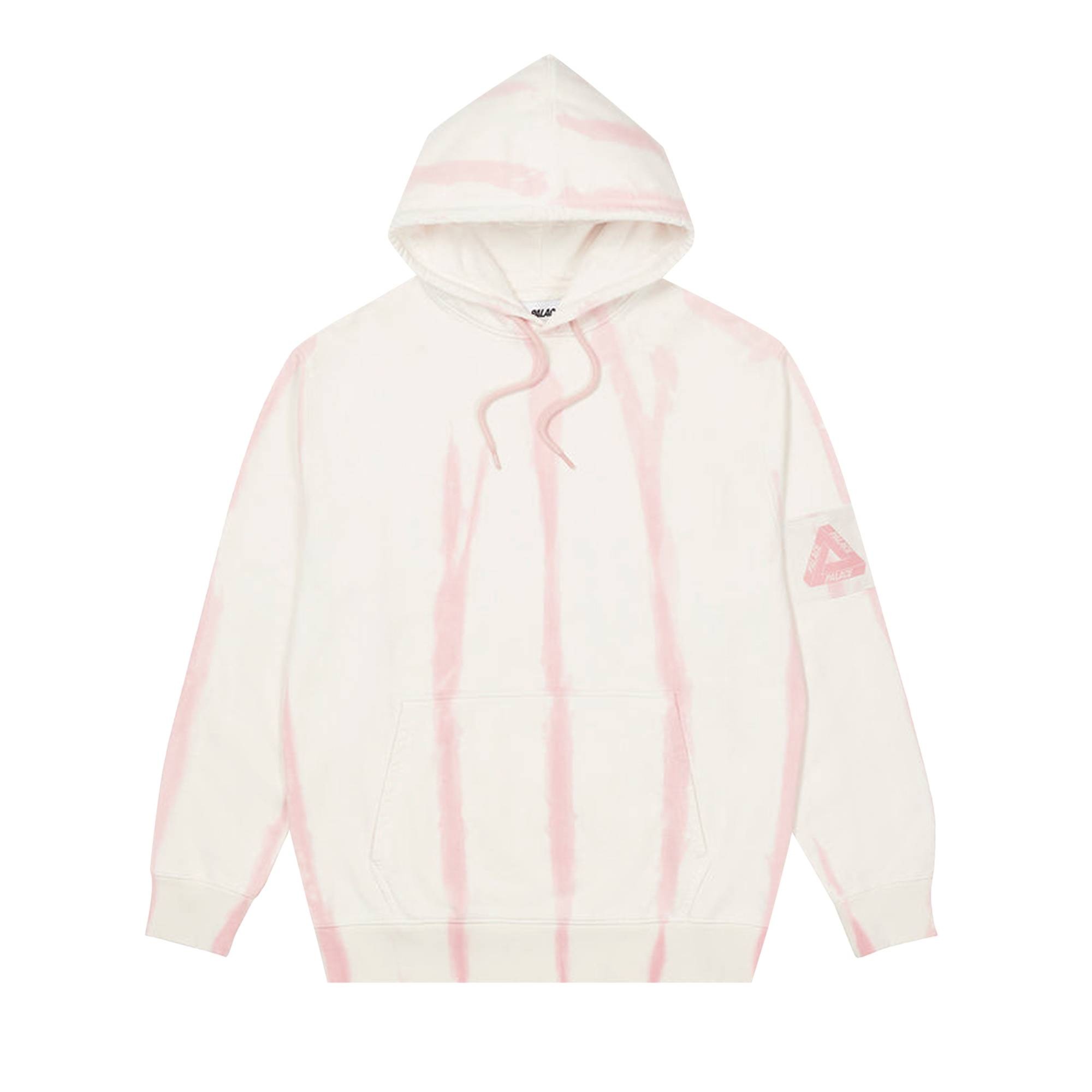 Palace Zebra Tie Dye Hood 'Pink' - 1