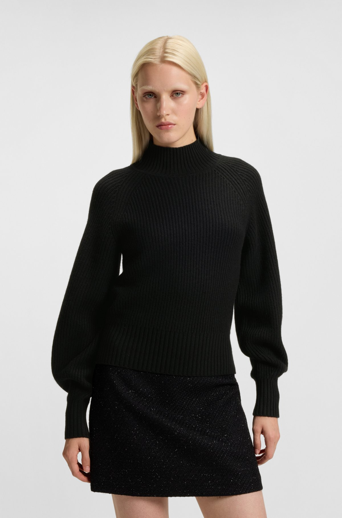 LOOSE-FIT ROLLNECK SWEATER WITH RAGLAN SLEEVES - 2