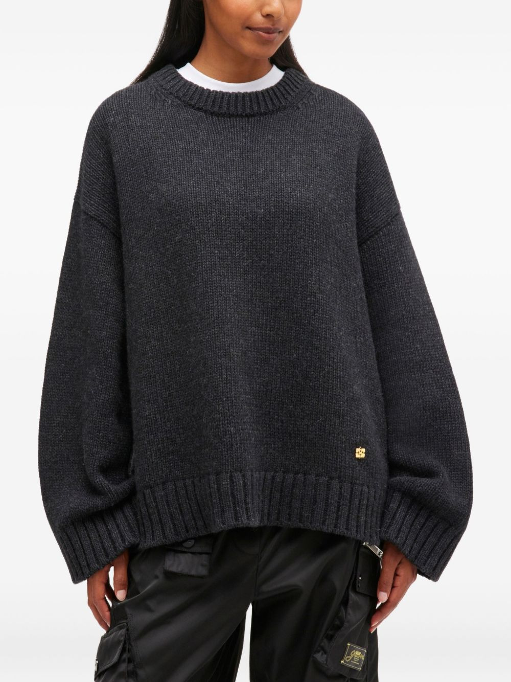 dropped-shoulders sweater - 3