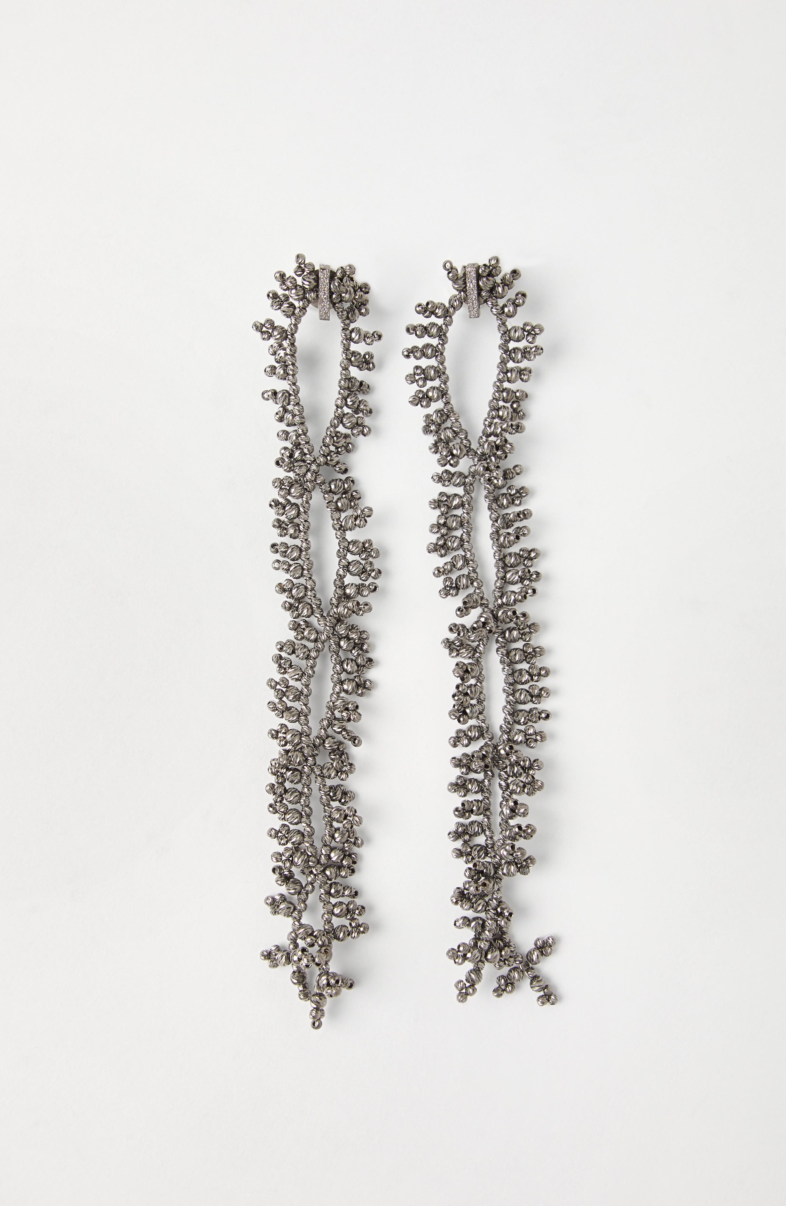 Brunello Cucinelli Knotted earrings in Silver at Nordstrom - 2
