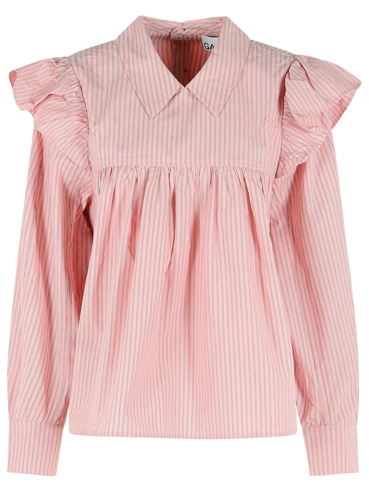 Ganni Pink Cotton Blouse - 1