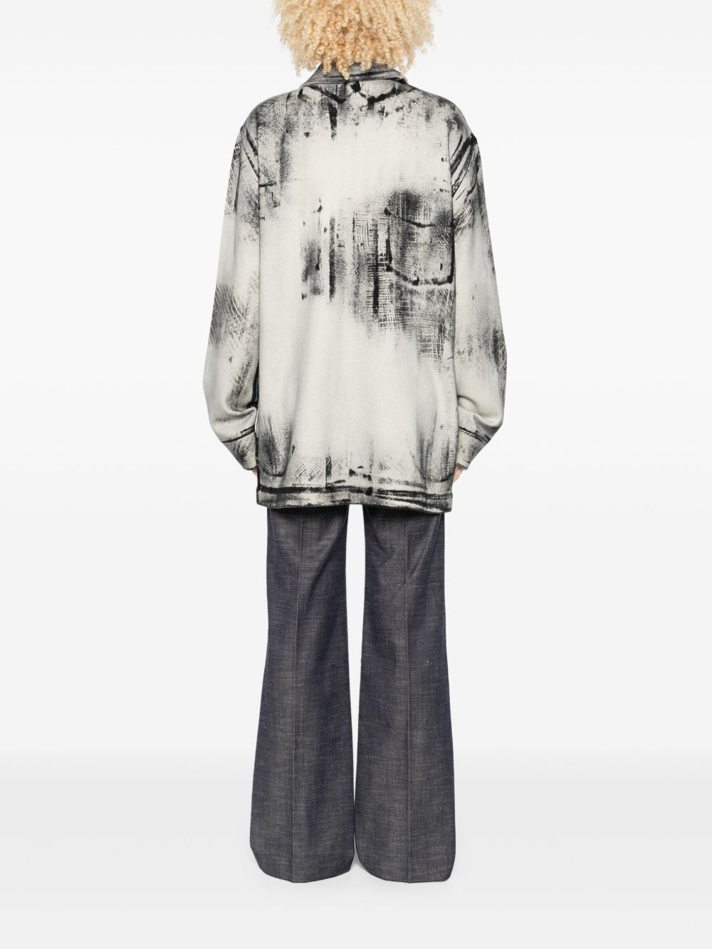 abstract-print shirt - 4