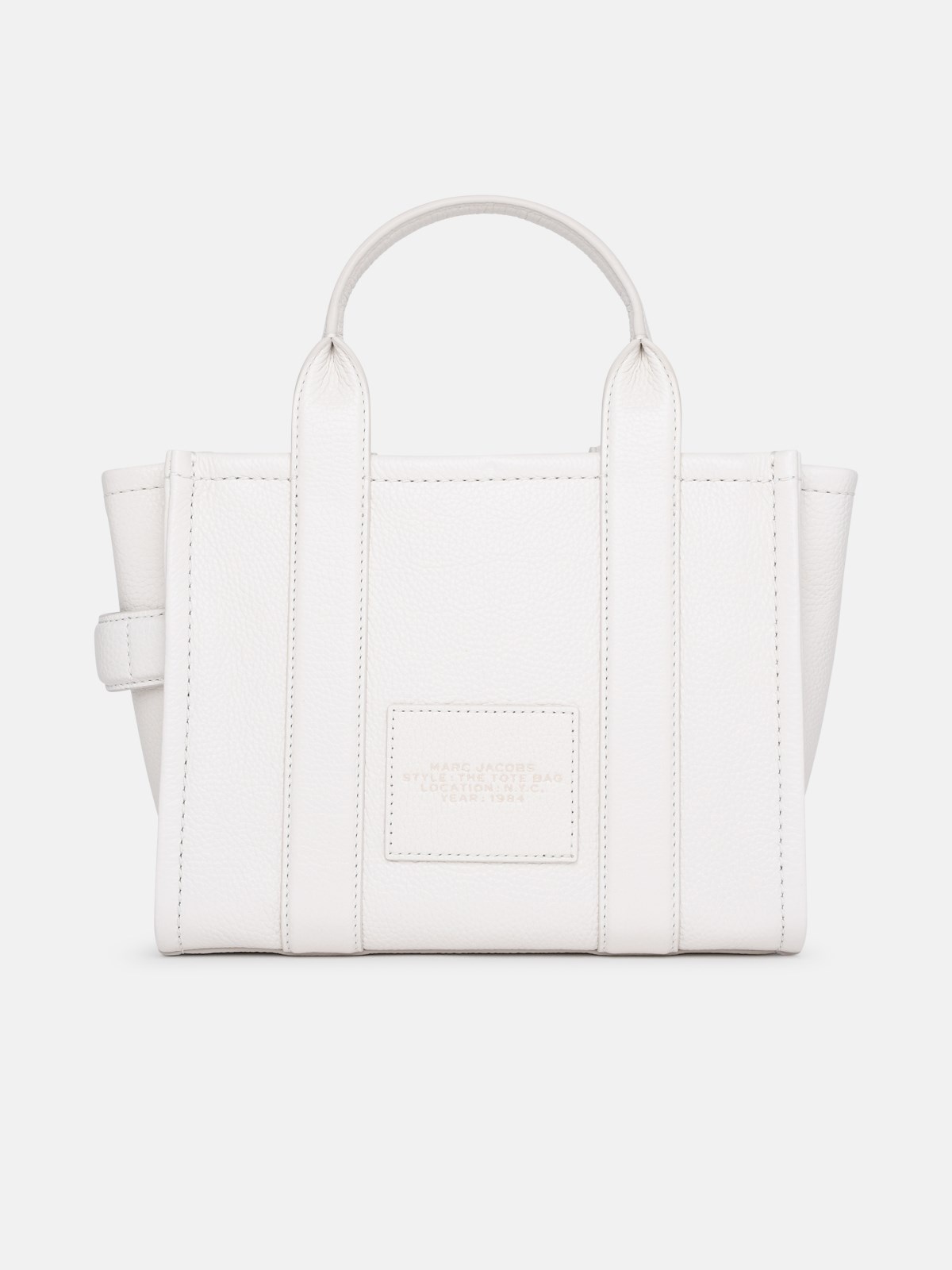 IVORY LEATHER MINI TOTE BAG - 3