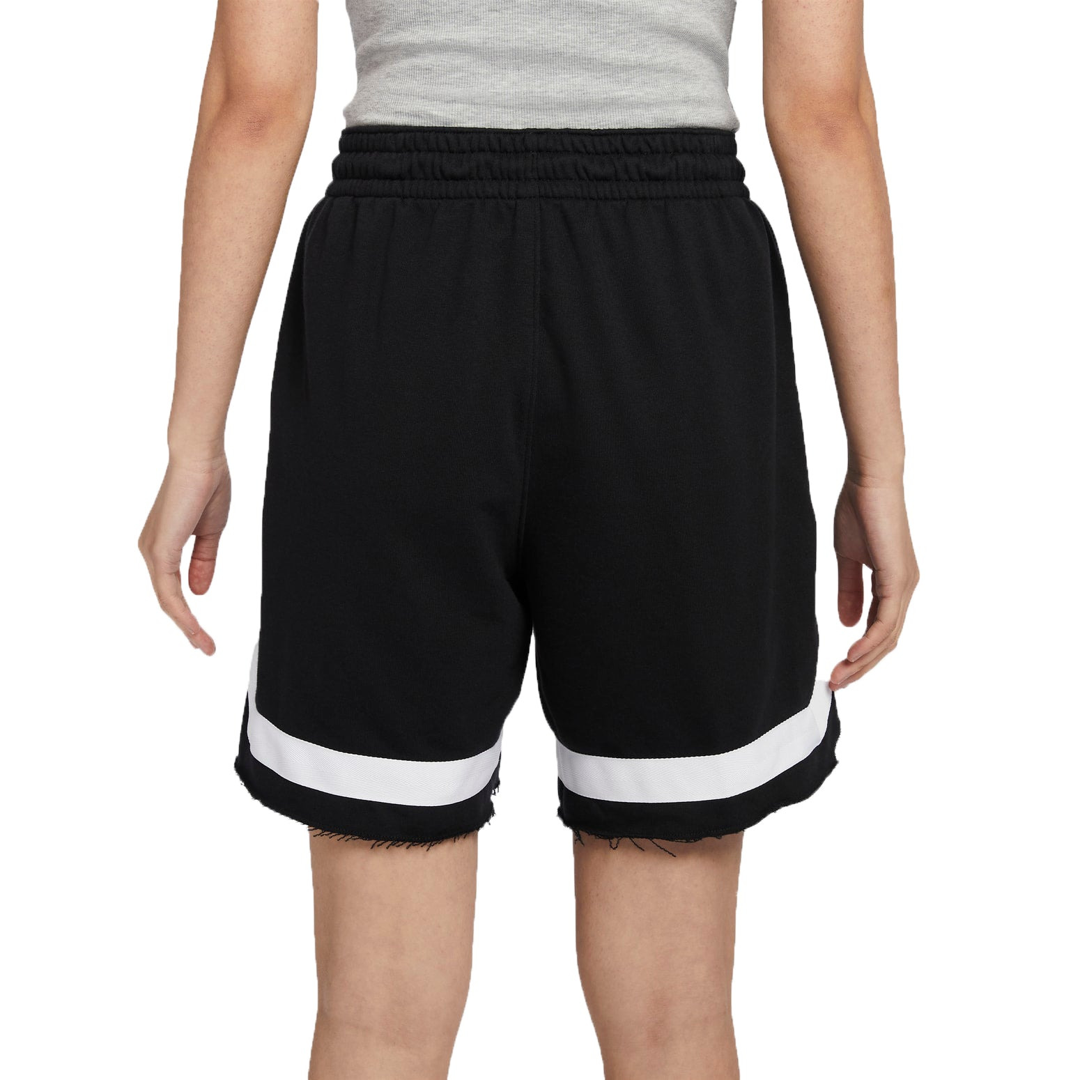 (WMNS) Nike Swoosh Fly Fleece Basketball Shorts Asia Sizing 'Black White' FN0149-010 - 3