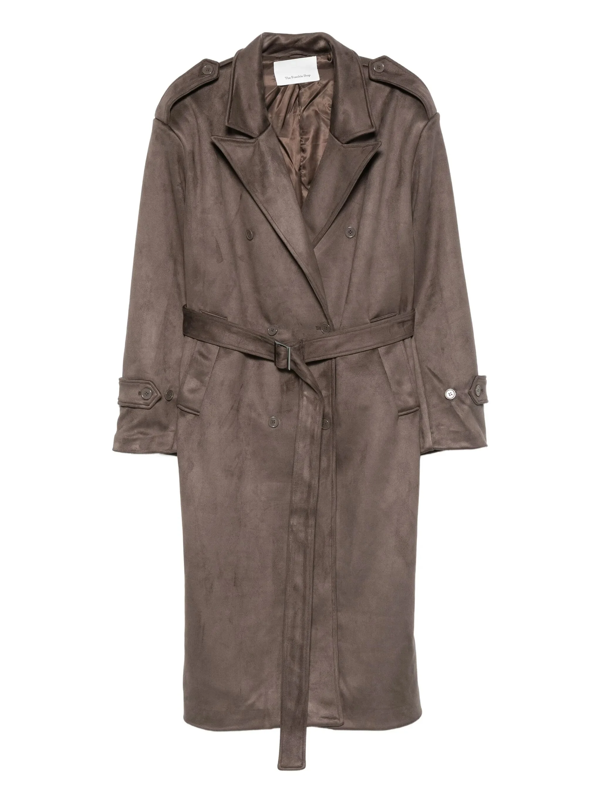 Pembroke belted double-breasted trench coat - 1