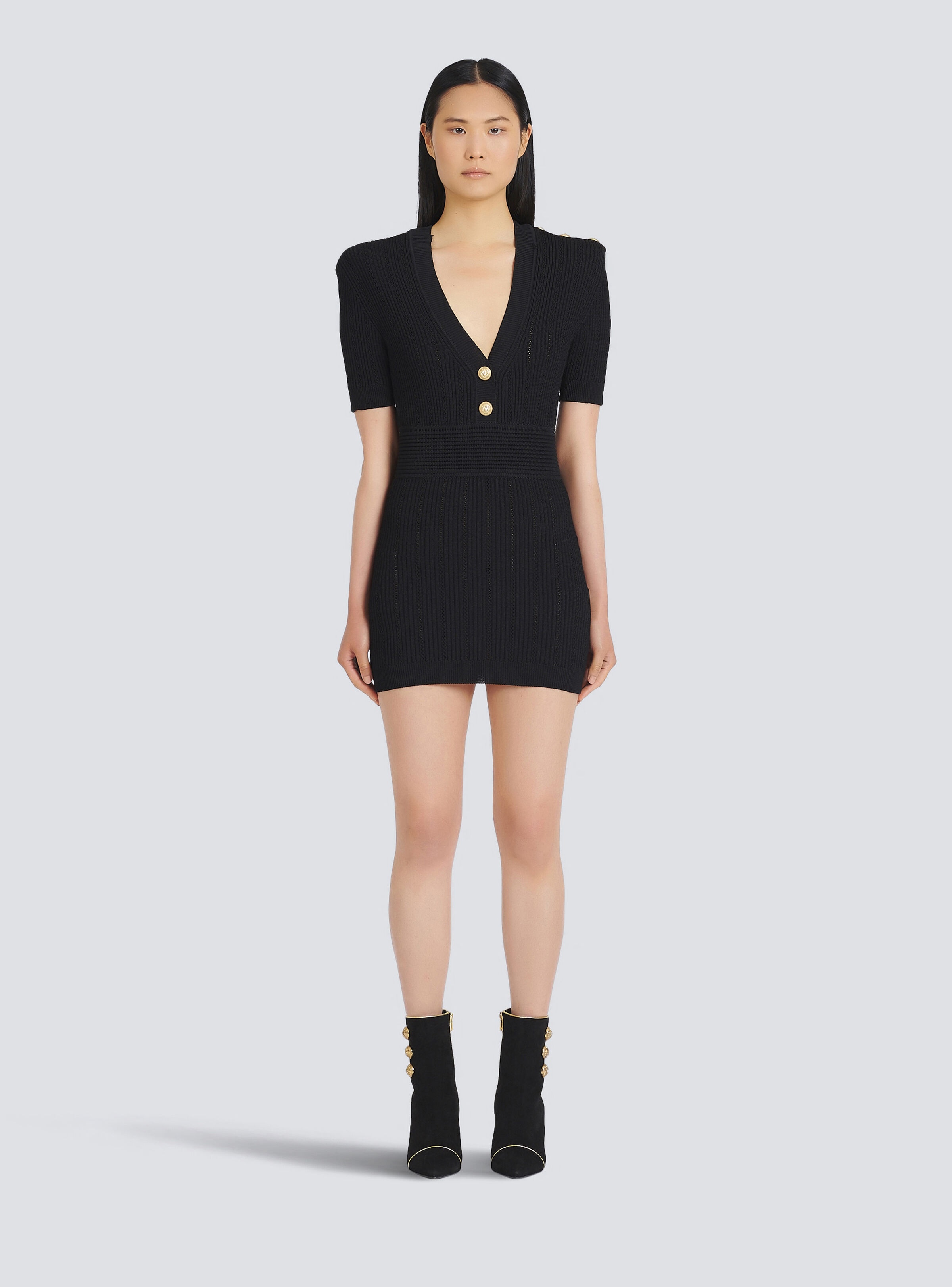 Short eco-designed knit dress - 4