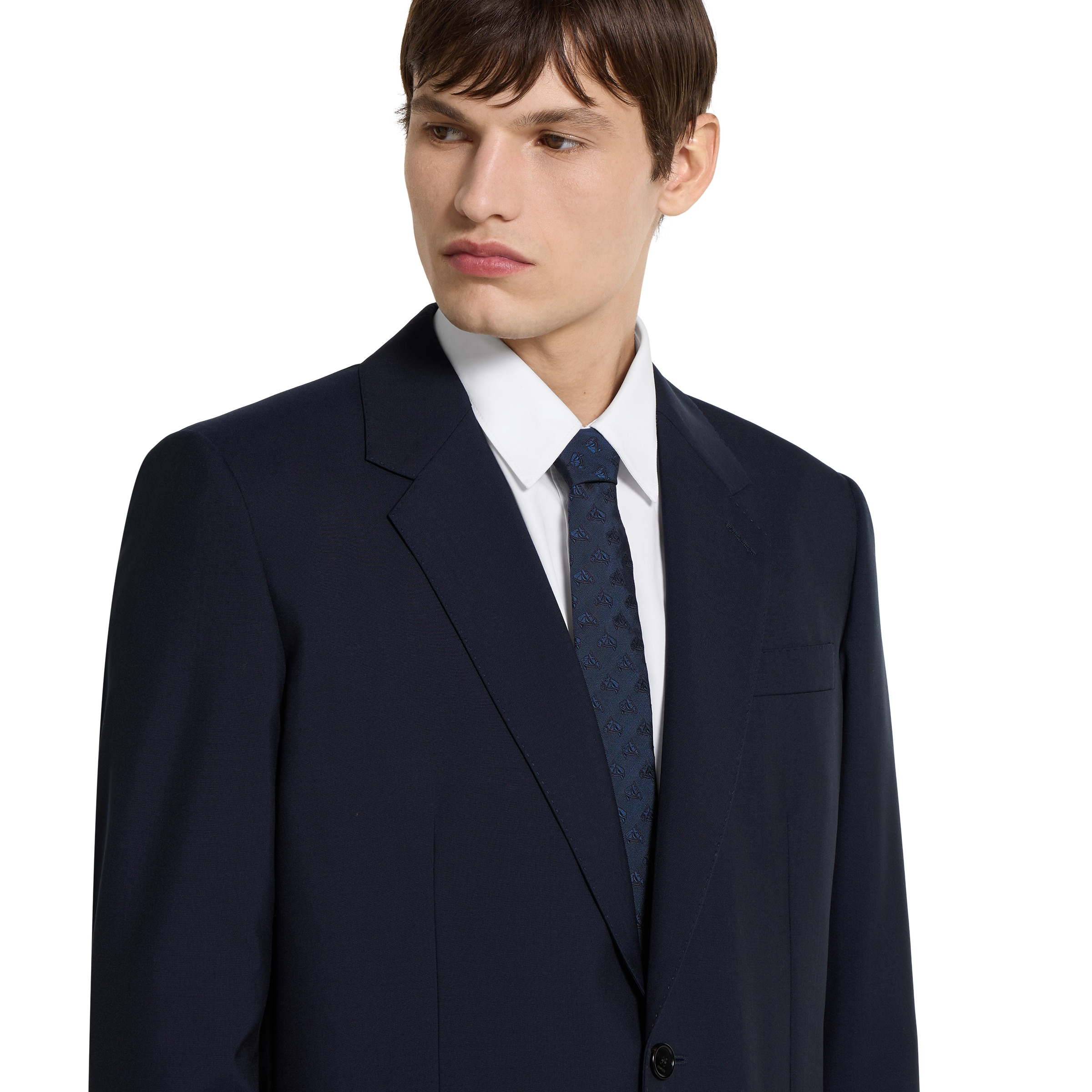 Equestrian silk jacquard tie - 3