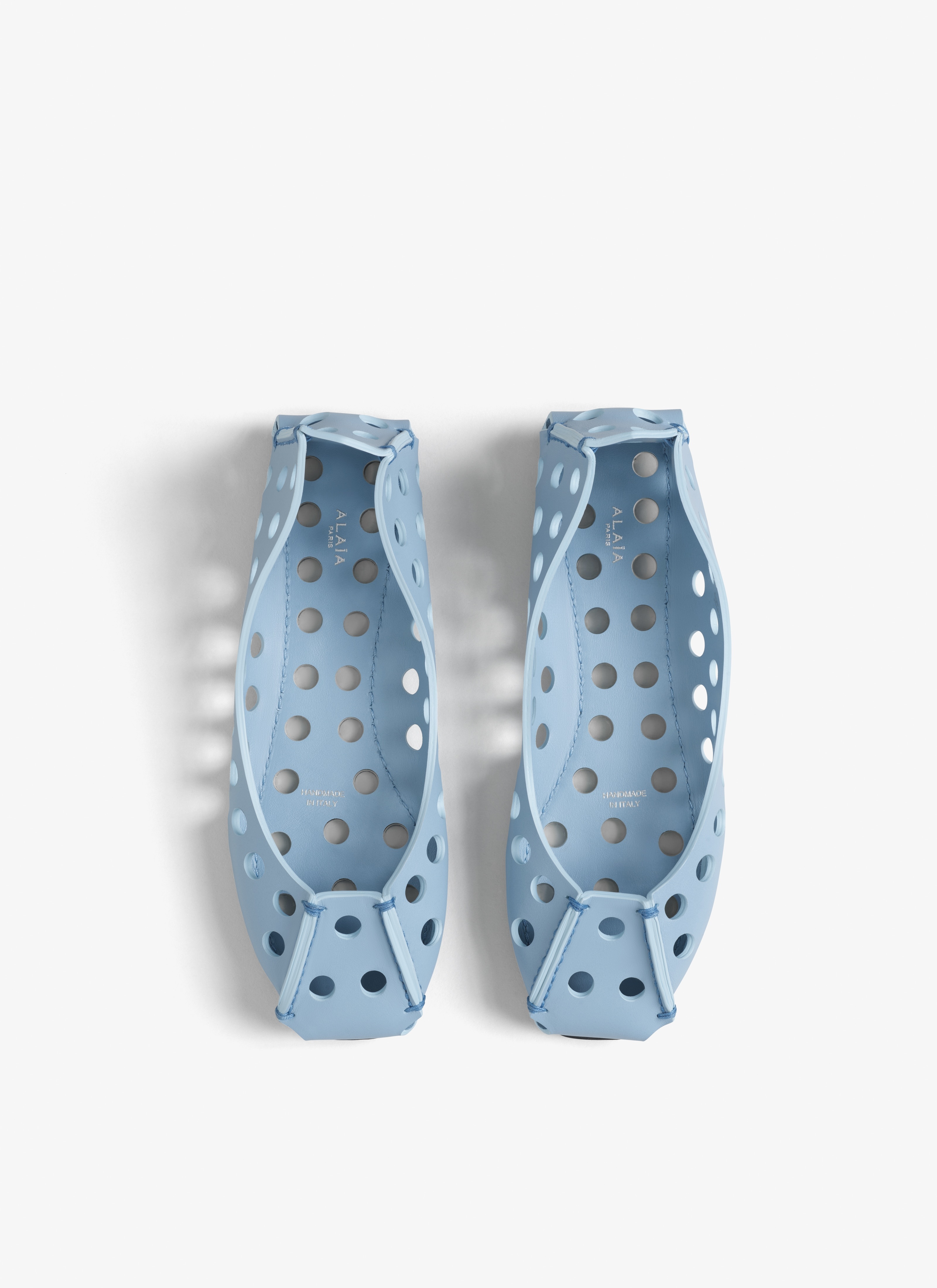 PERFO BALLET FLATS IN PERFORATED LEATHER - 3