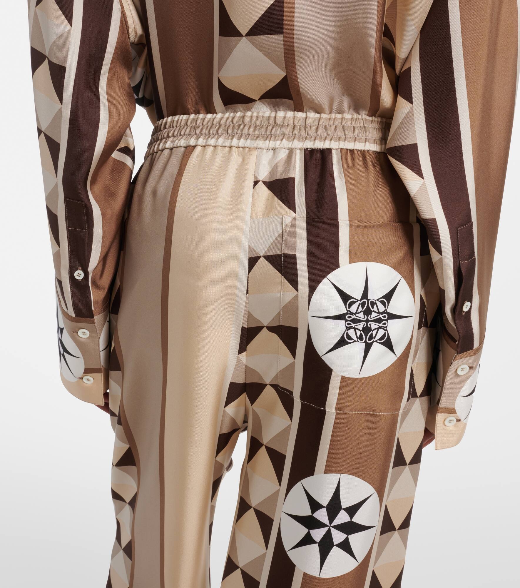 Paula's Ibiza silk satin wide-leg pants - 5