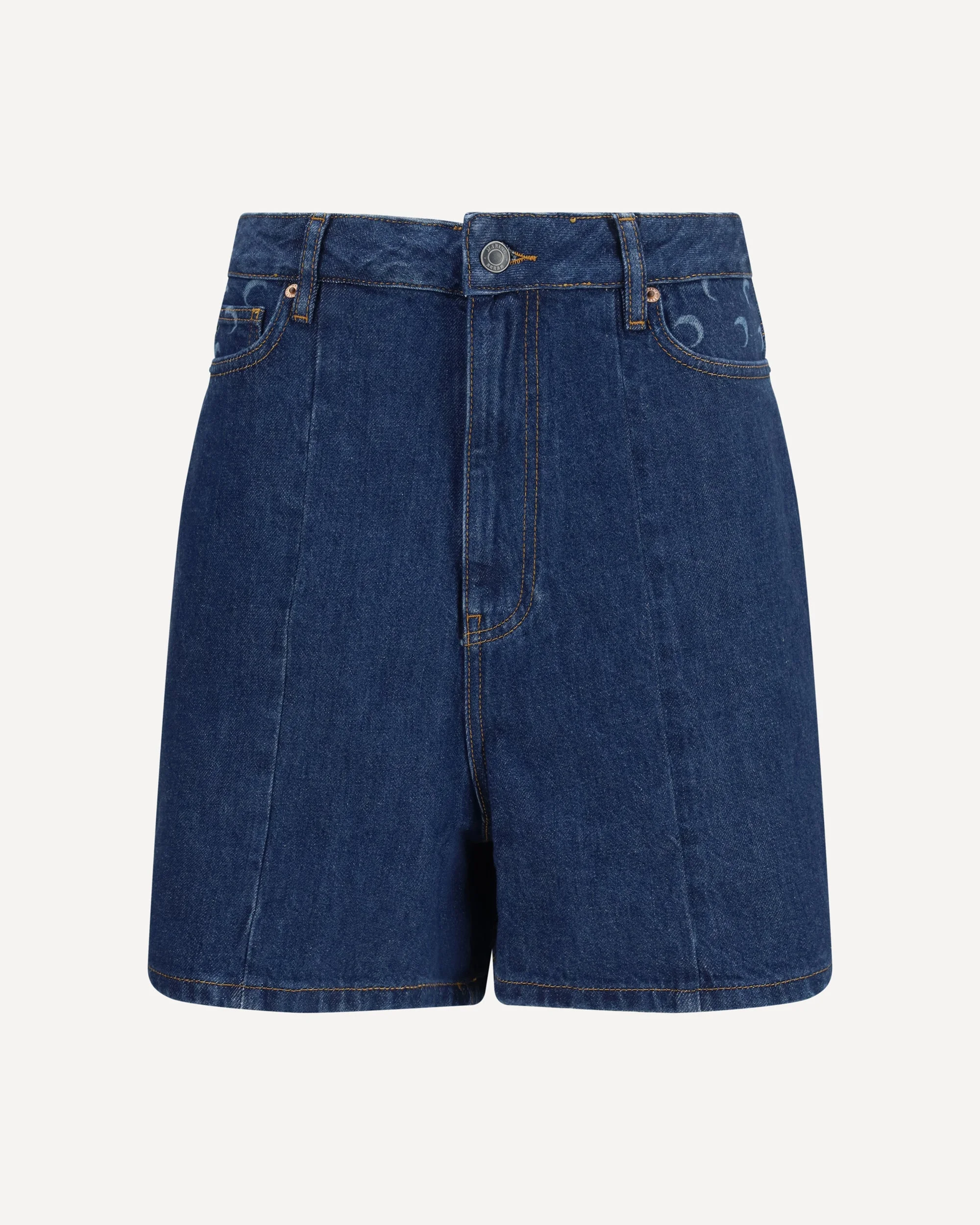 High-waisted denim Shorts - 1