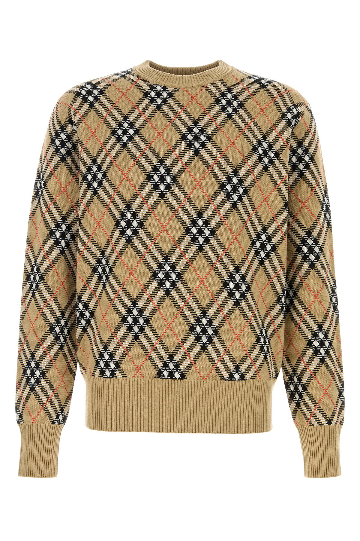 Embroidered wool blend sweater - 1