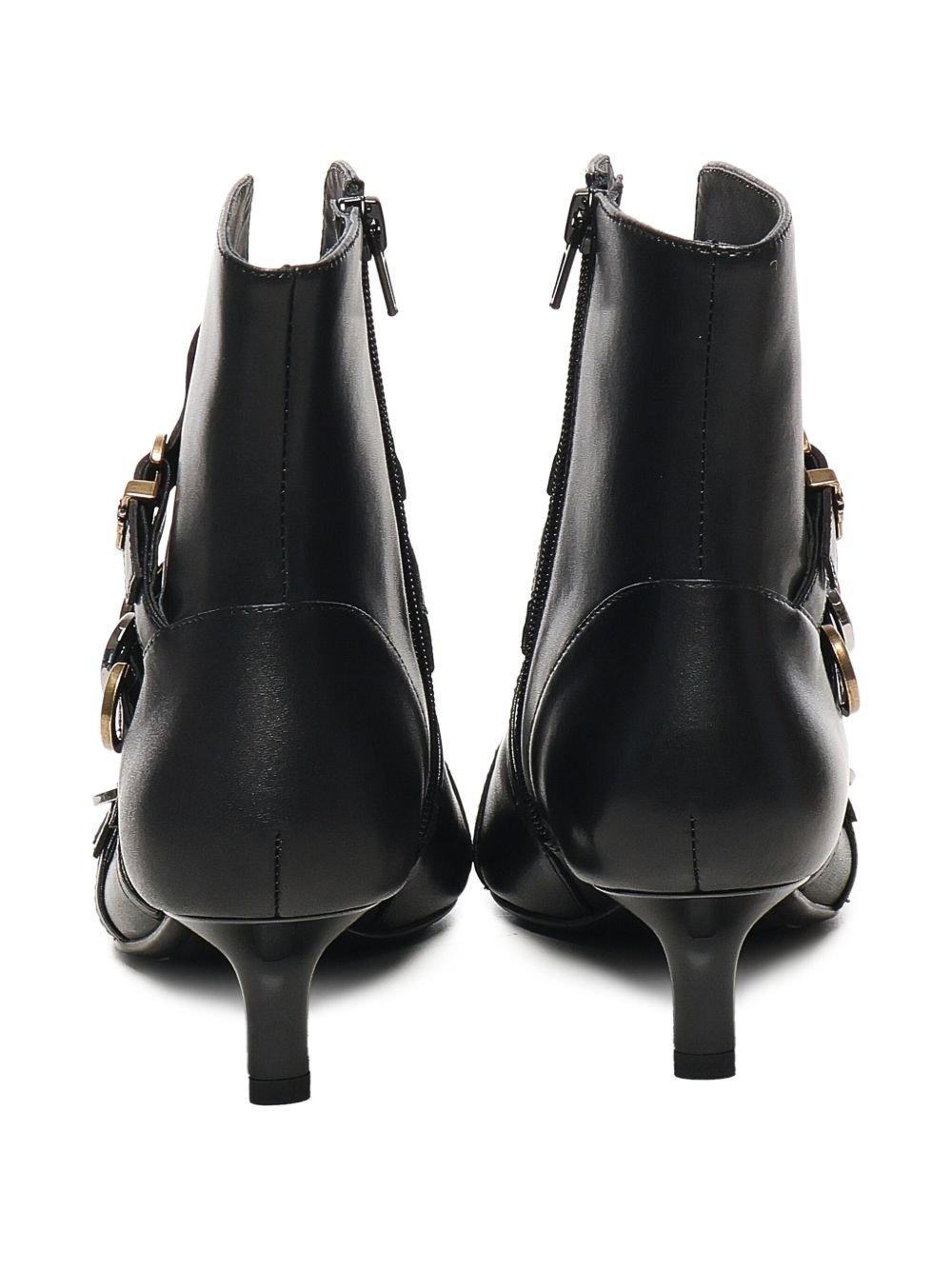 buckle-detail pointed-toe boots - 3
