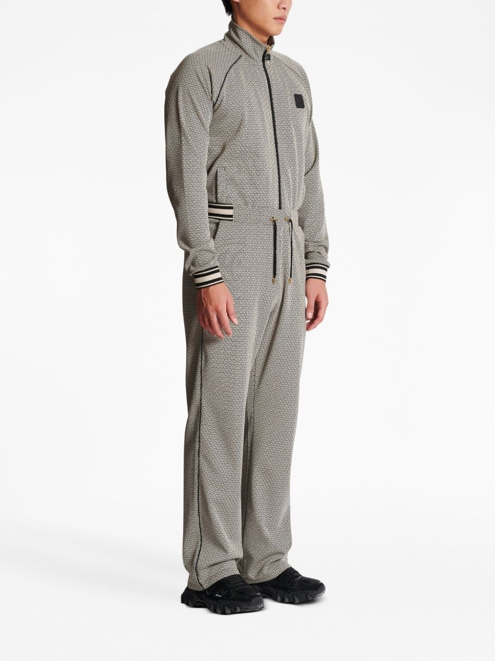 mini monogram-jacquard track pants - 3