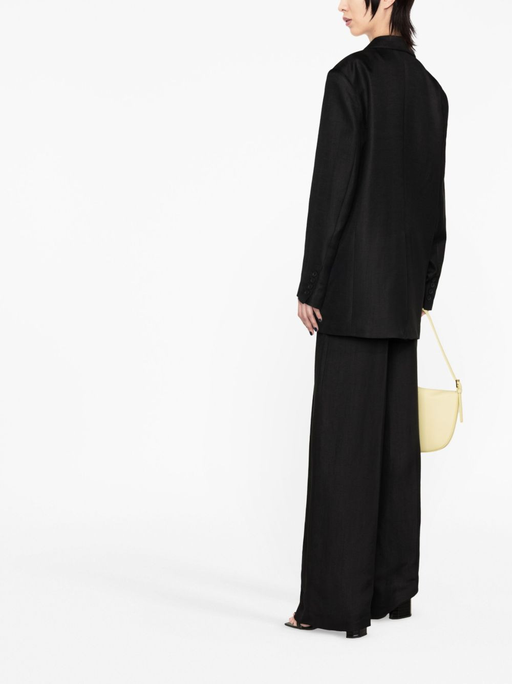 Sora linen-blend blazer - 4