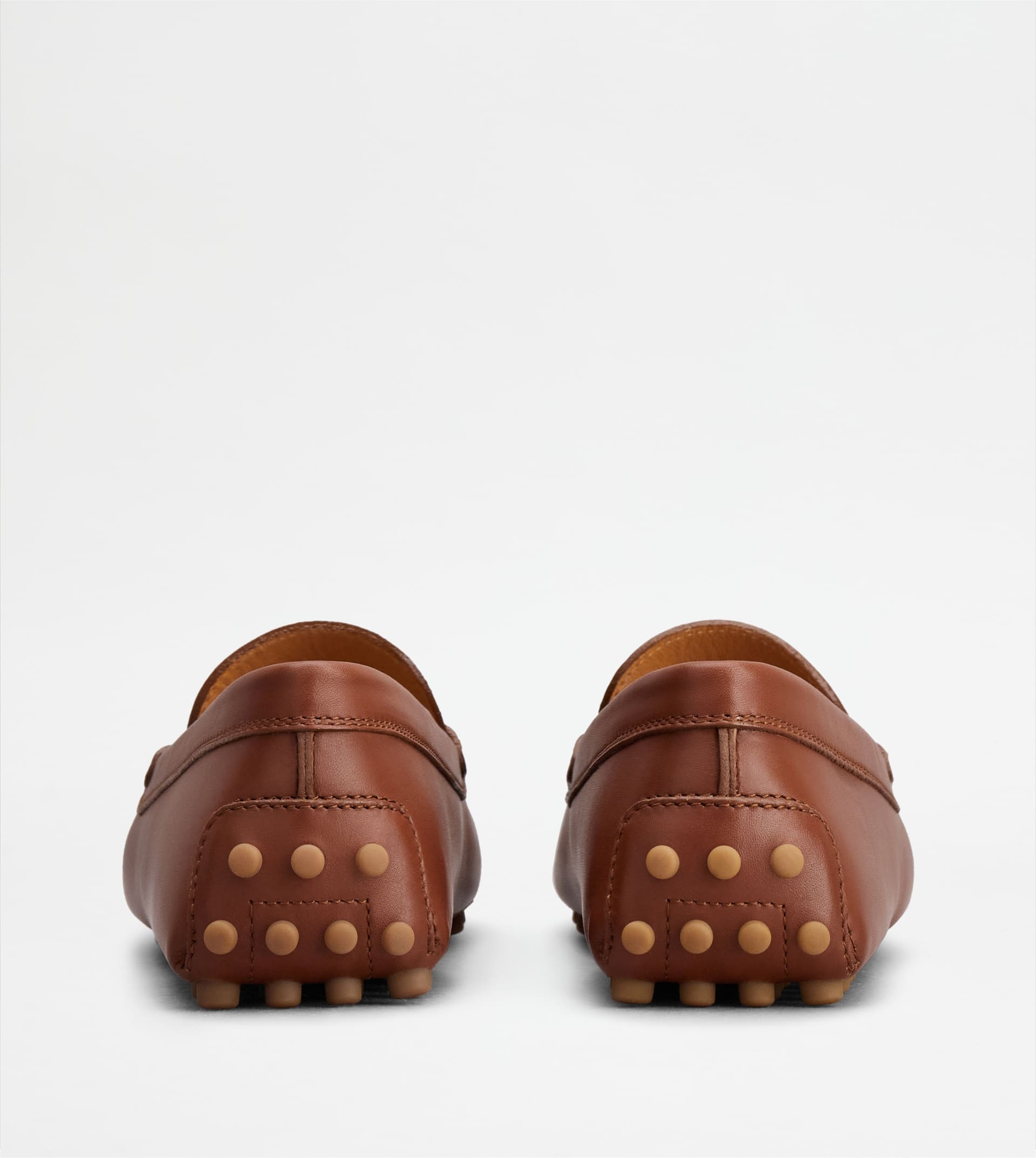 GOMMINO DRIVING SHOES IN LEATHER - BROWN - 3