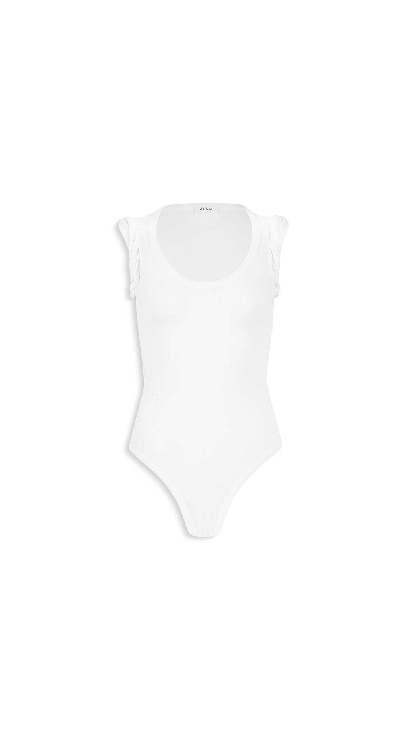 CASHMERE-BLEND JERSEY BODYSUIT - 1