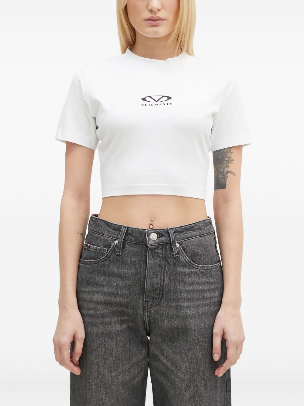 logo-print short-sleeve T-shirt - 2