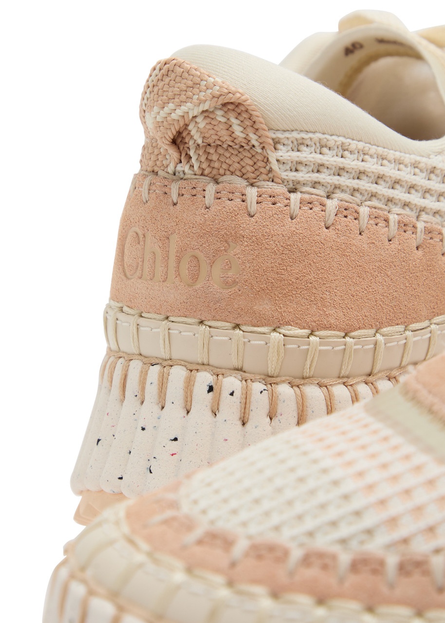 Chloe Nama Panelled Knitted Sneakers - 4